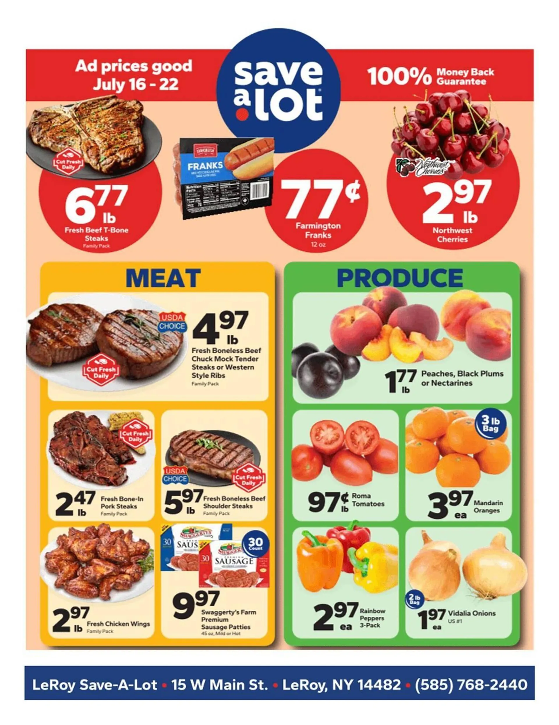 Weekly ad Save a Lot Weekly Ad from July 16 to July 22 2025 - Page 1