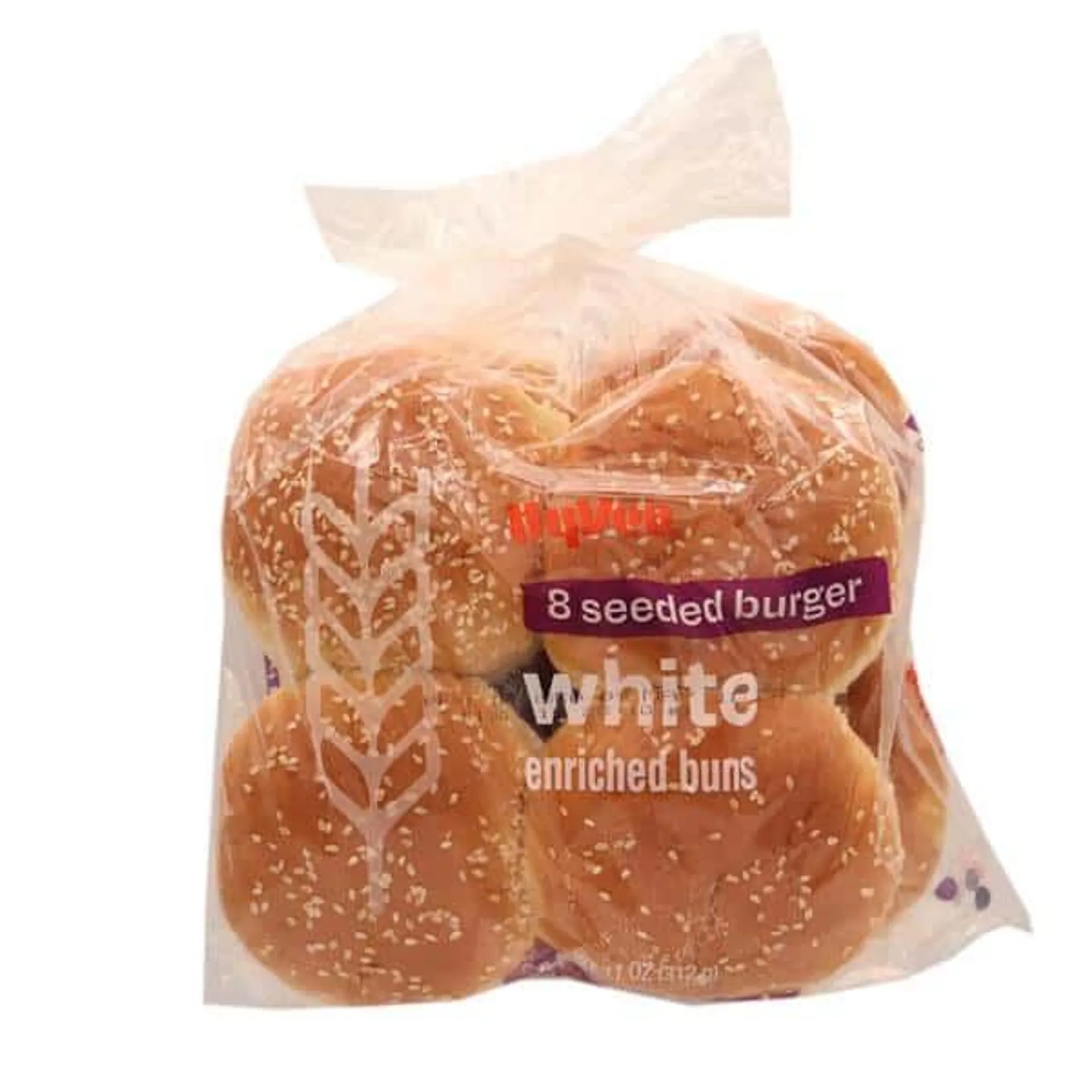 Hy-Vee White Seeded Hamburger Buns