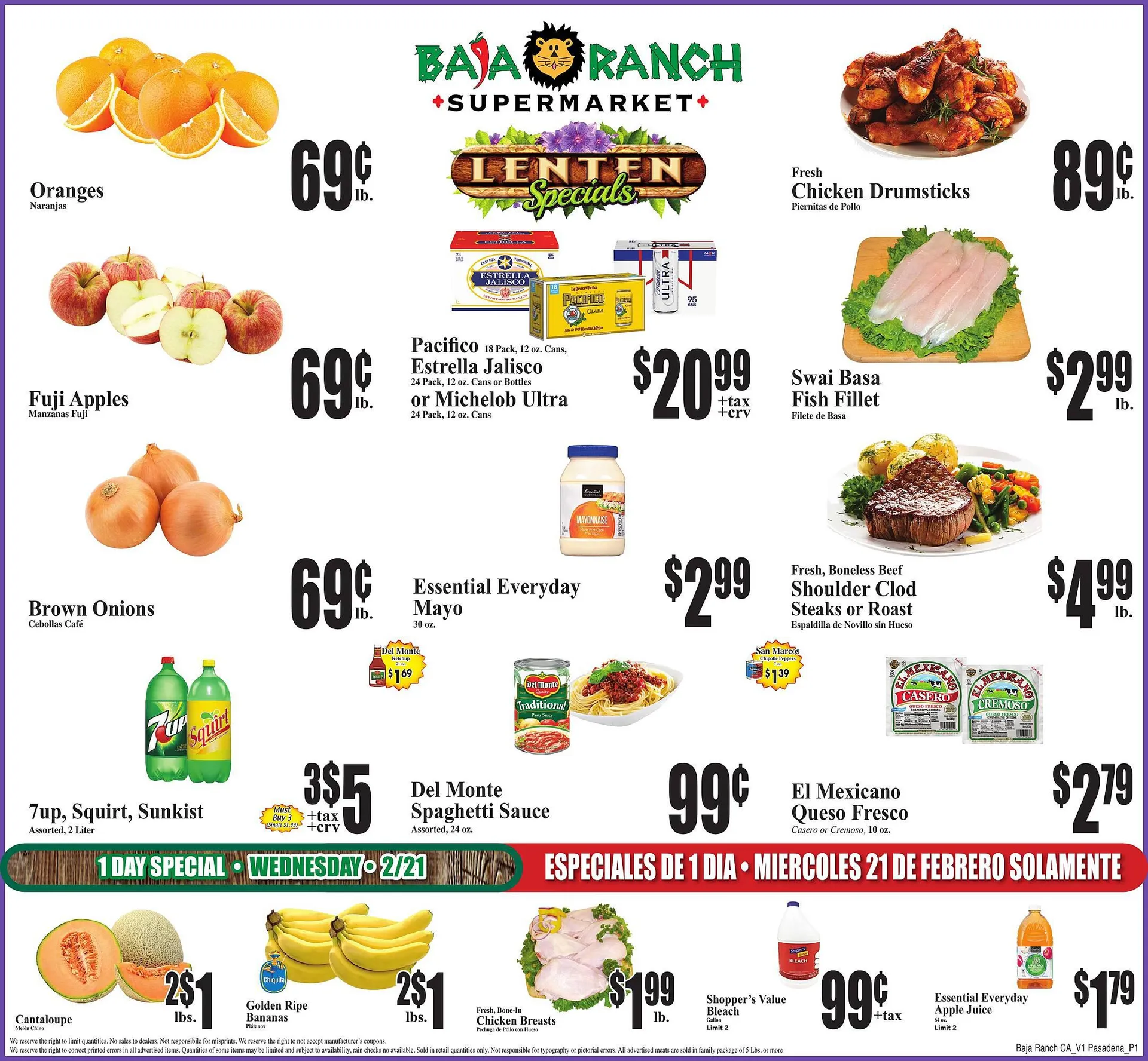 Weekly ad Baja Ranch Weekly Ad from February 21 to February 27 2024 - Page 
