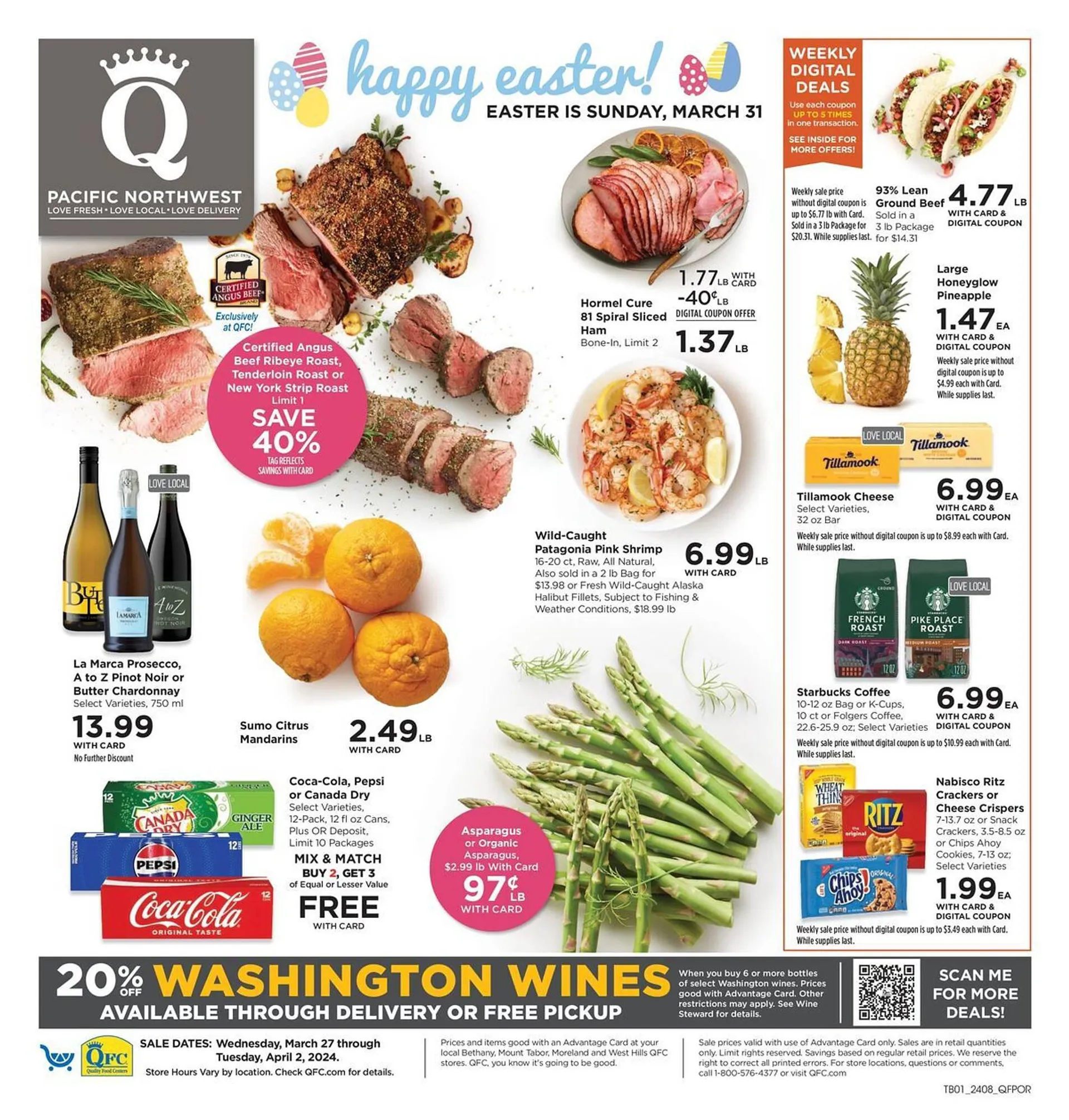 Weekly ad QFC Weekly Ad from March 27 to April 2 2024 - Page 1