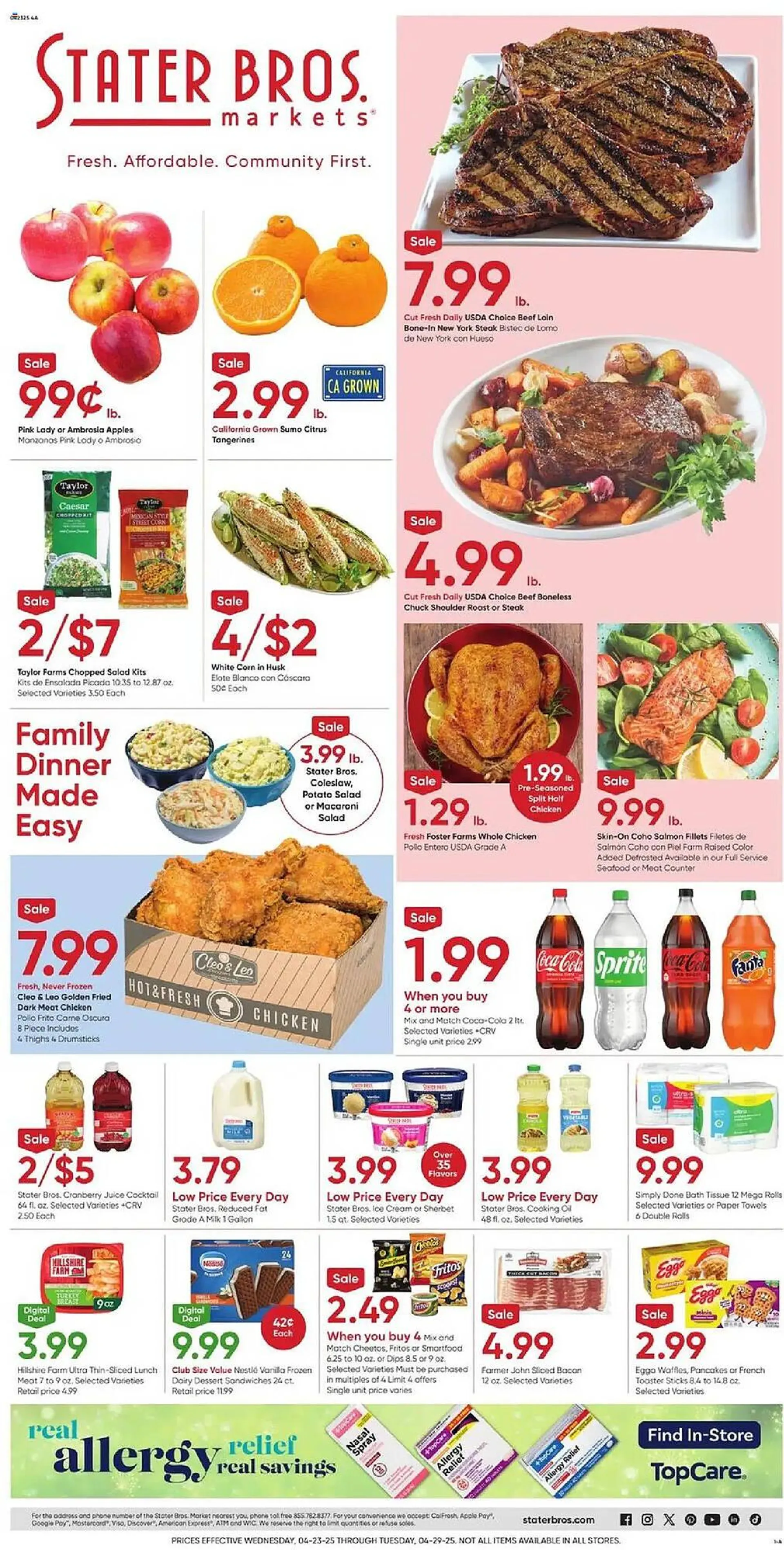 Stater Bros Weekly Ad - 1