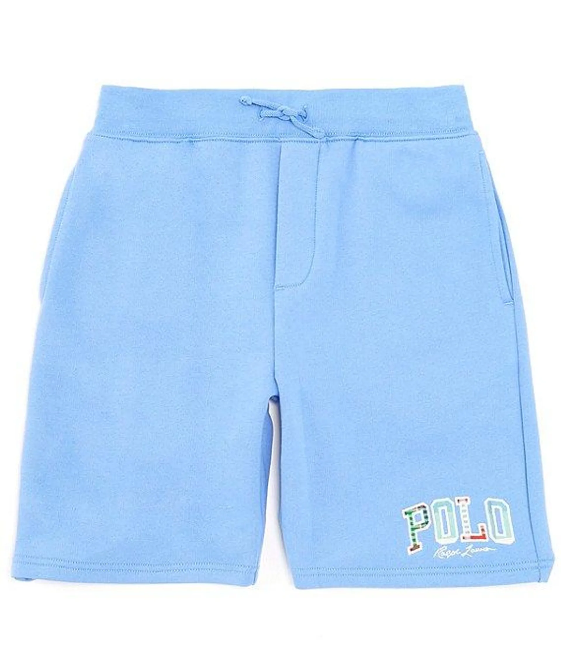 Big Boys 8-20 Madras Logo Fleece Shorts