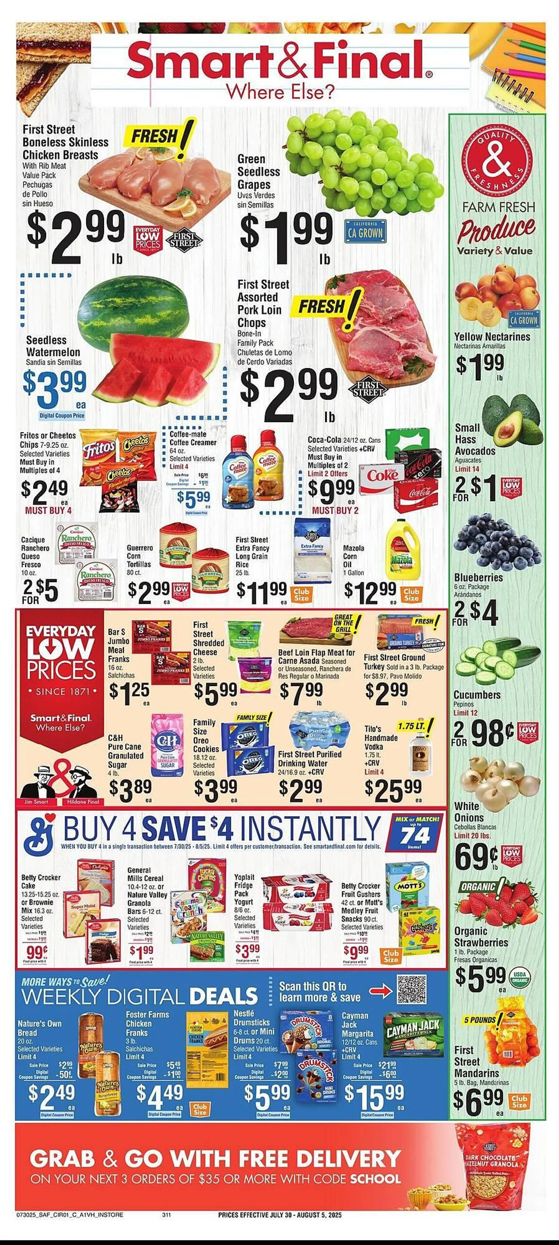 Weekly ad Smart & Final Weekly Ad from July 30 to August 5 2025 - Page 1