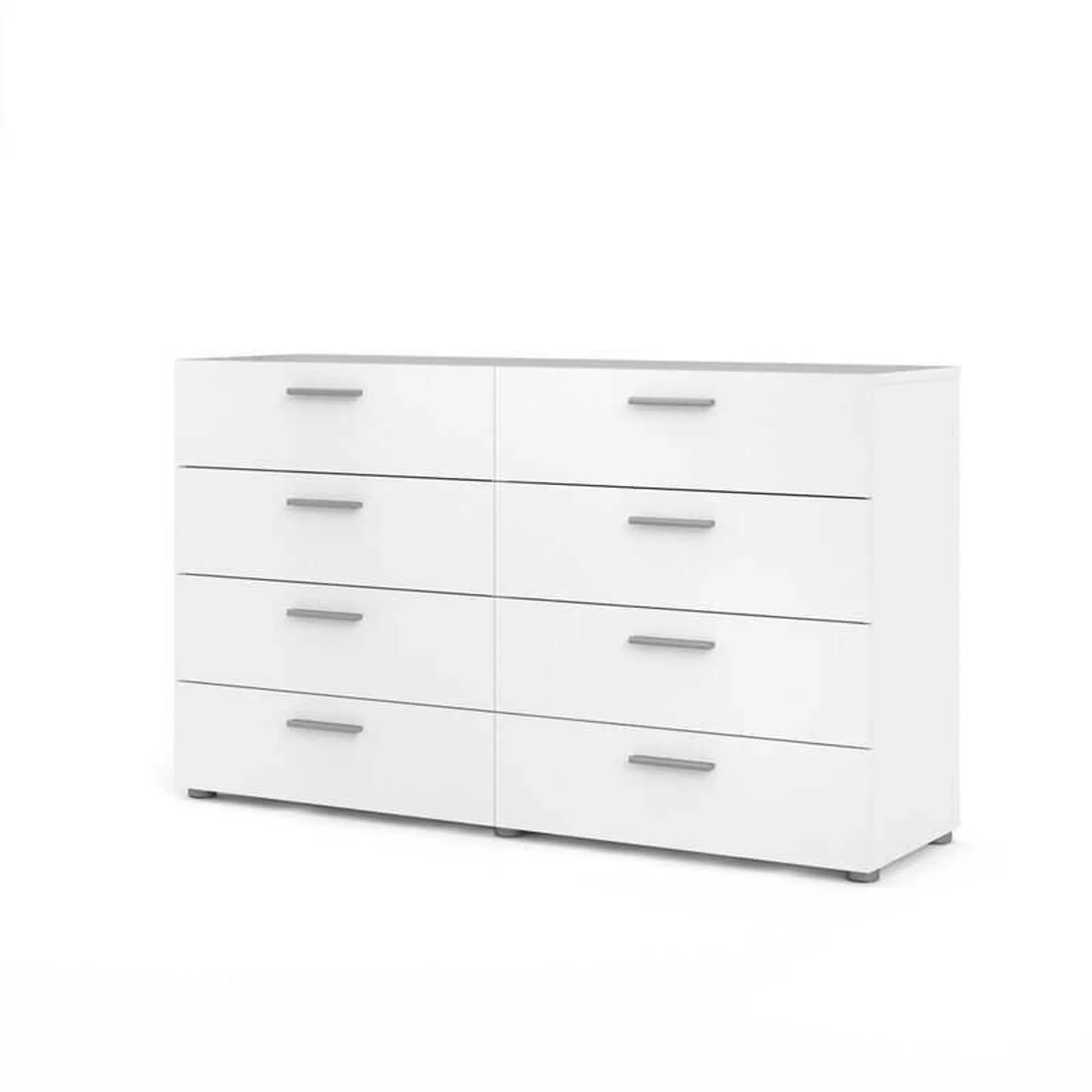 Tvilum Austin 8 Drawer Double Dresser, White