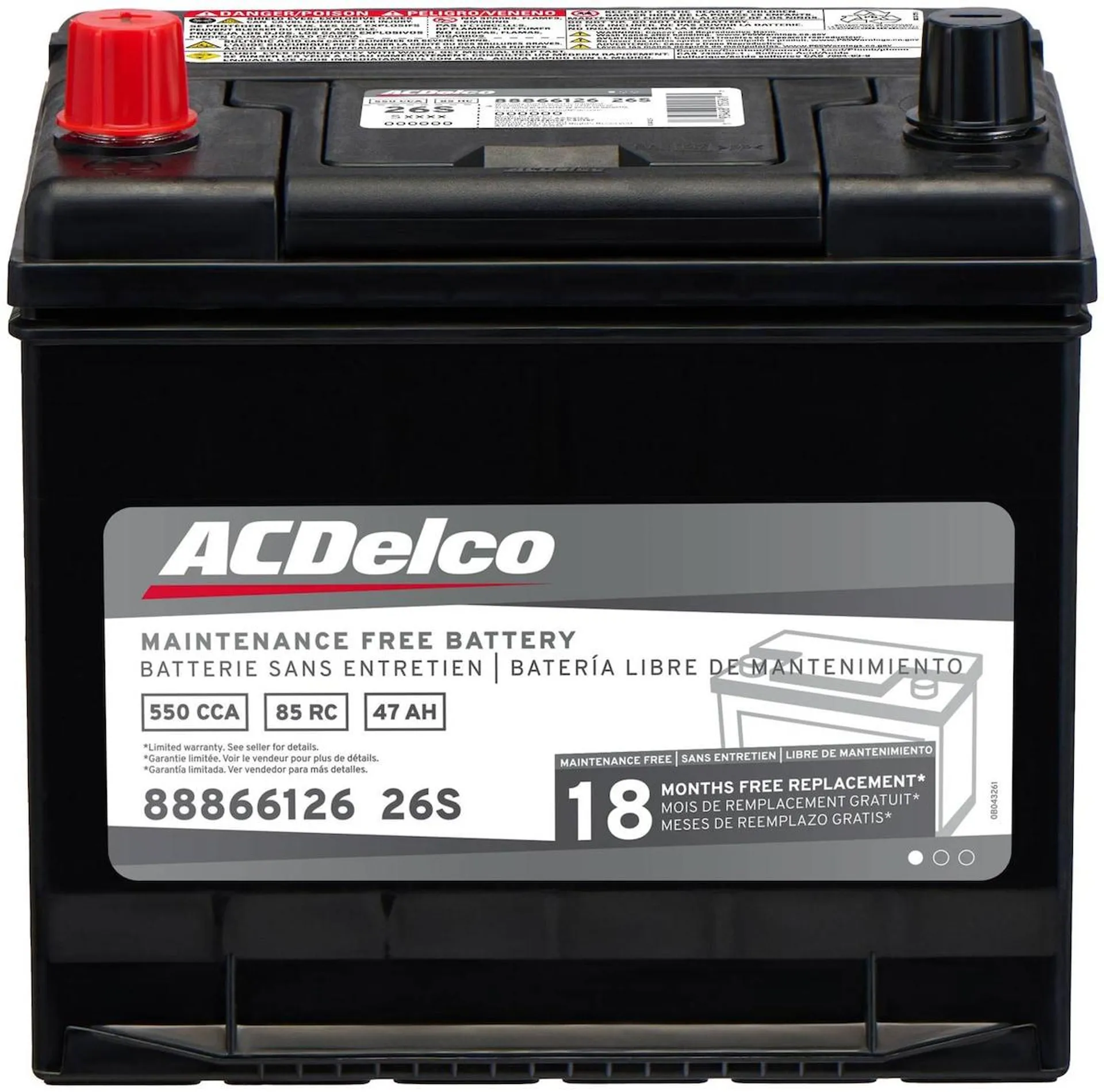 ACDelco Battery Group Size 26 - 26S