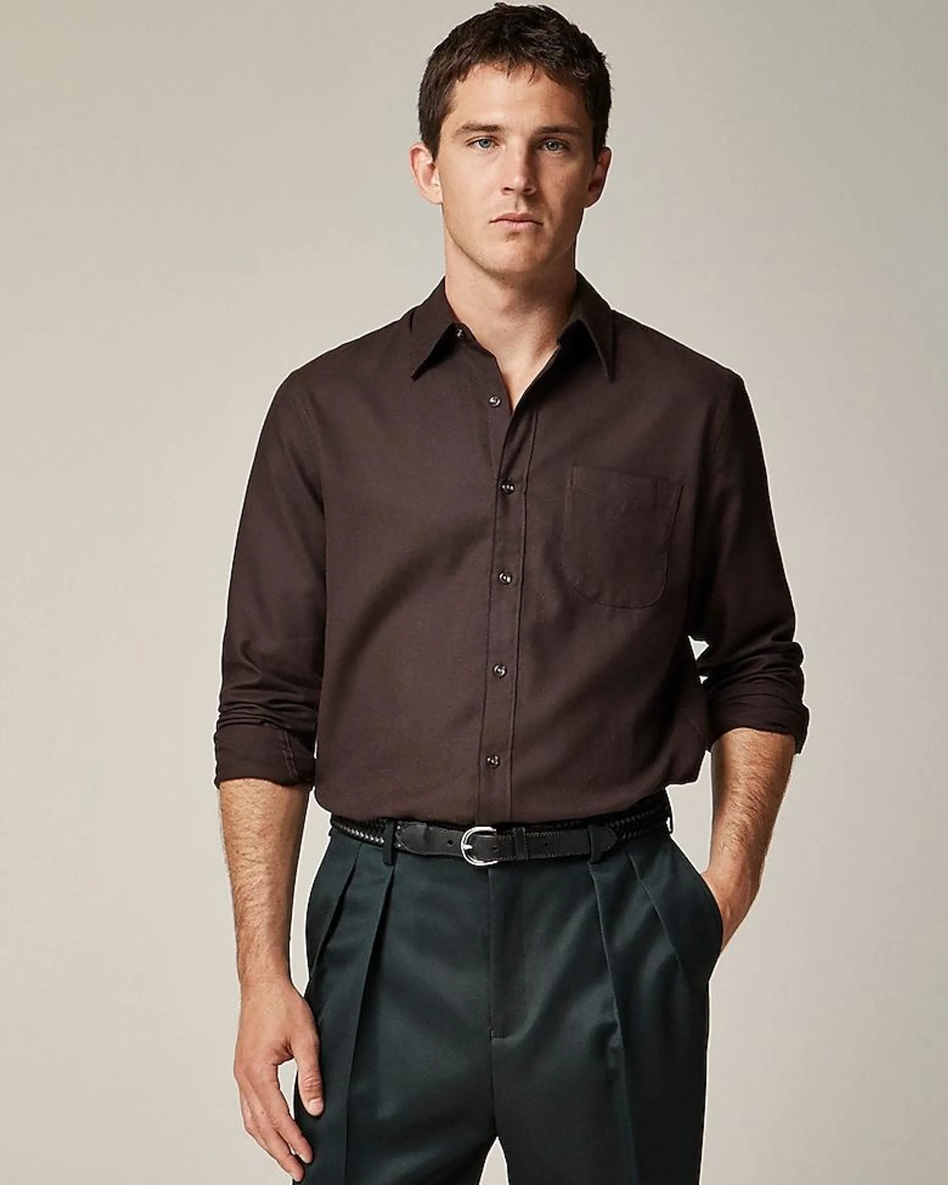 Cotton-cashmere blend shirt