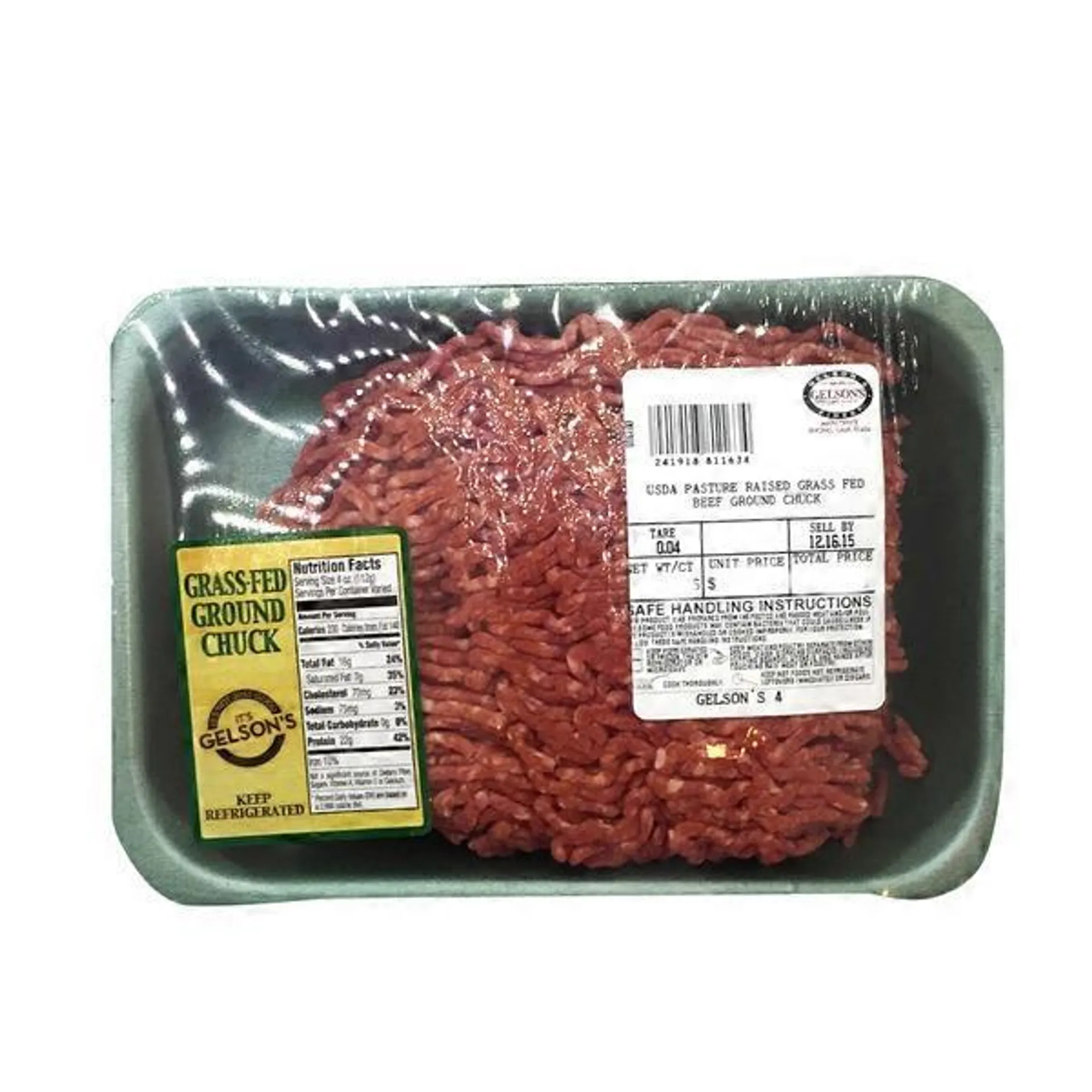 Gelson's Grass Fed Ground Chuck Beef