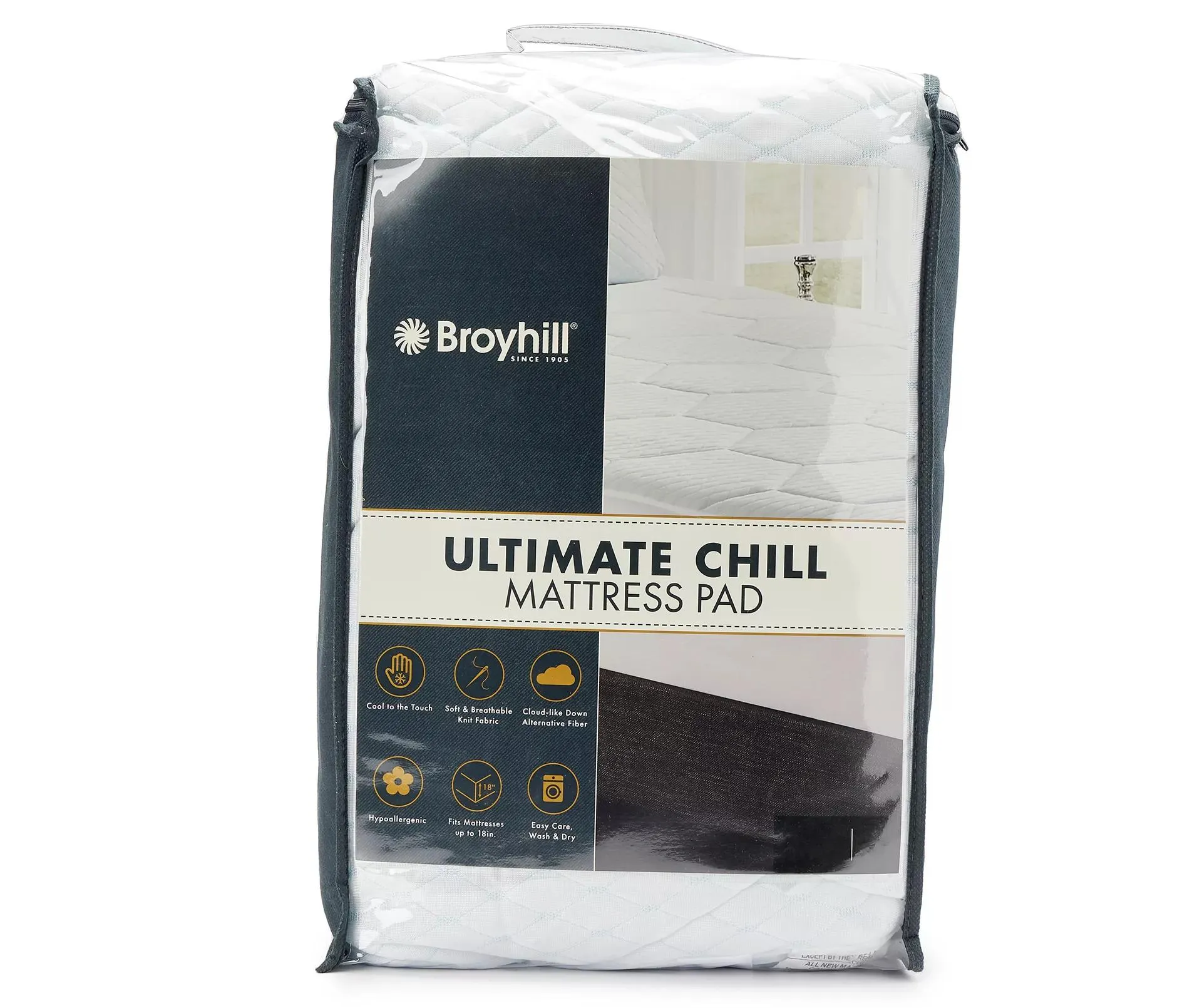 White Ultimate Chill Full Mattress Pad