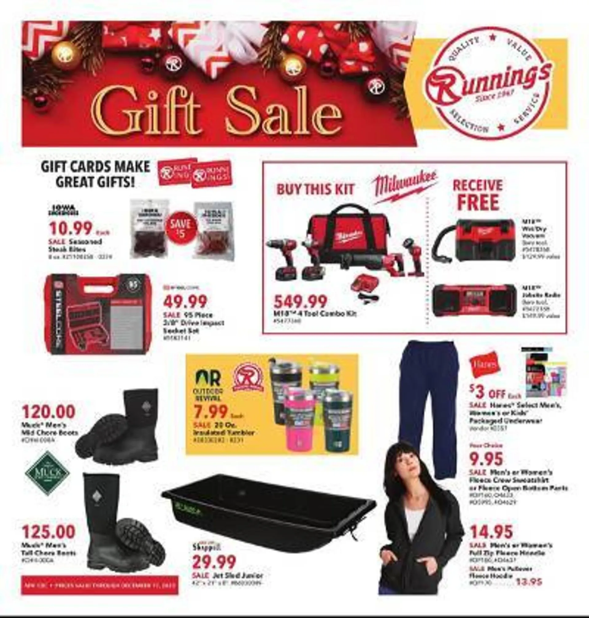 Weekly ad Runnings Weekly Ad from December 9 to December 17 2023 - Page 1