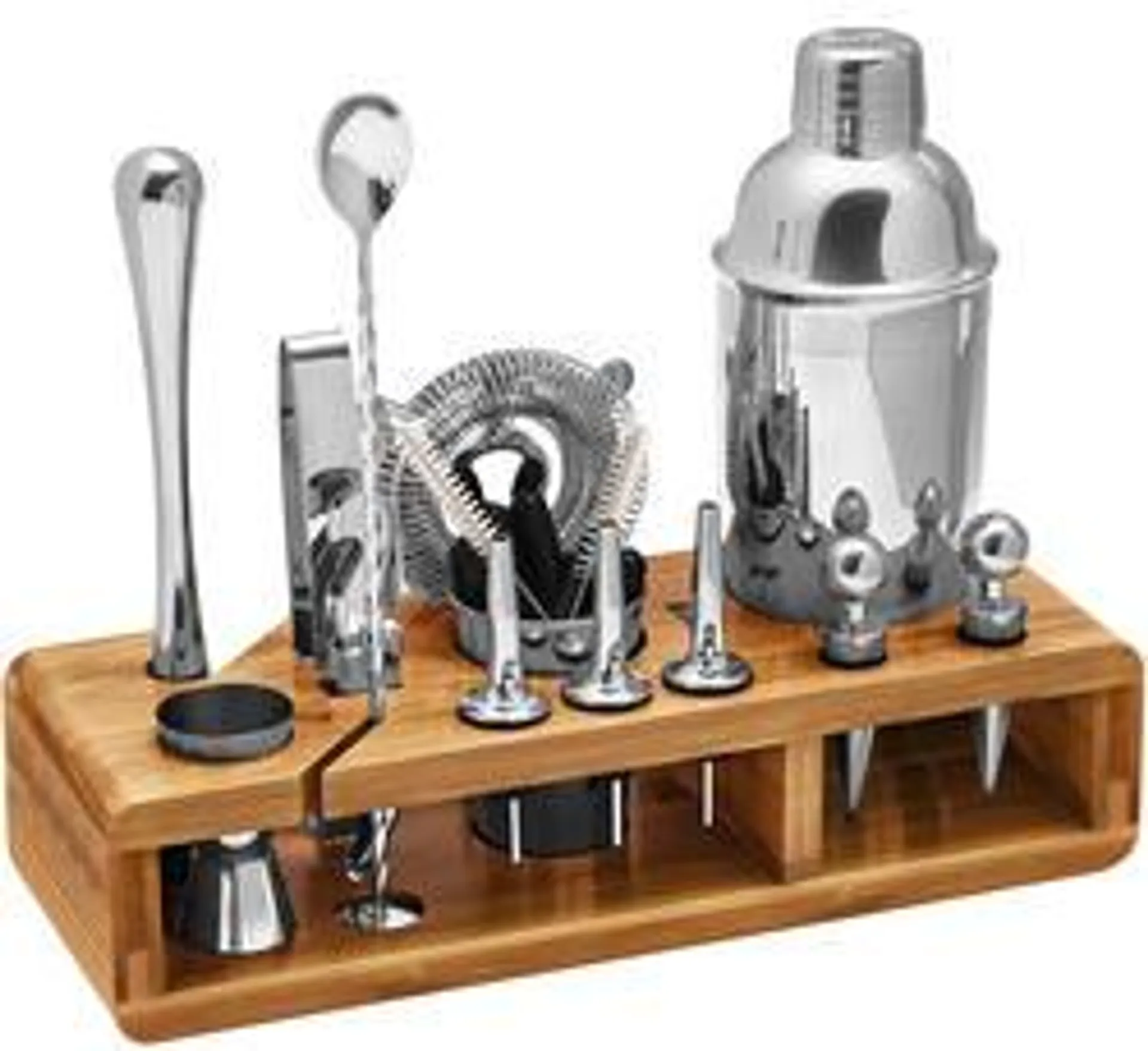 23-Piece Bartender Kit and Bamboo Stand