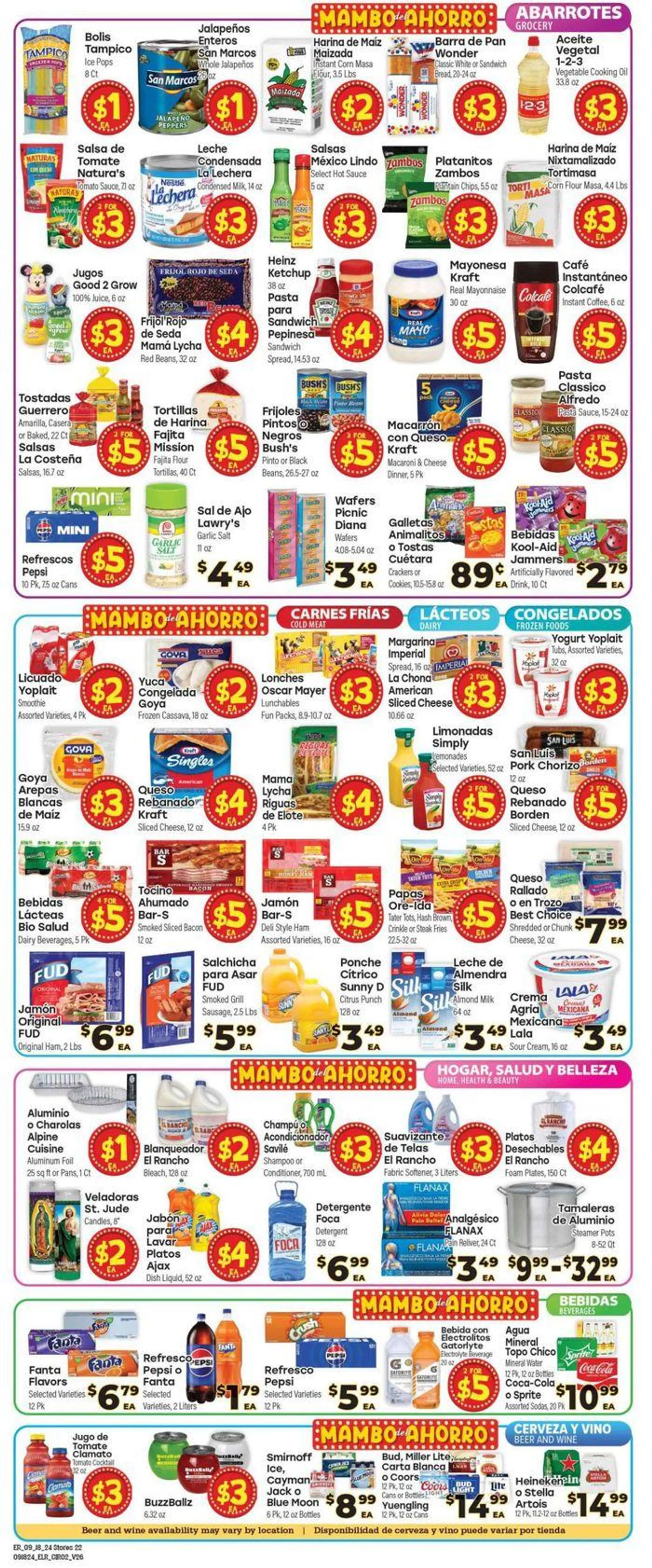 Weekly ad Supermercado El Rancho Weekly ad from September 18 to October 2 2024 - Page 2