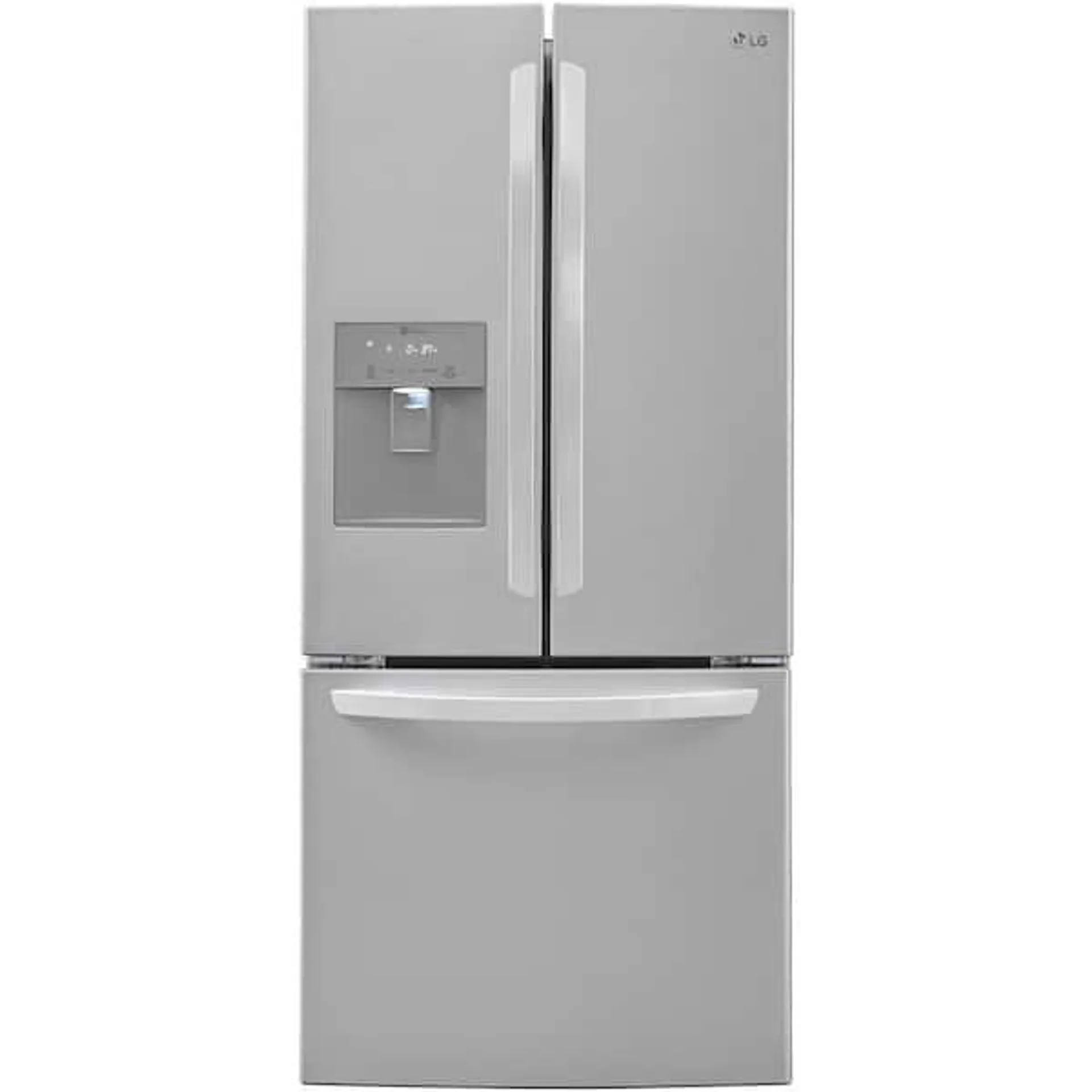 30 in. W 22 cu. ft. French Door Refrigerator with Water Dispenser in Stainless Steel