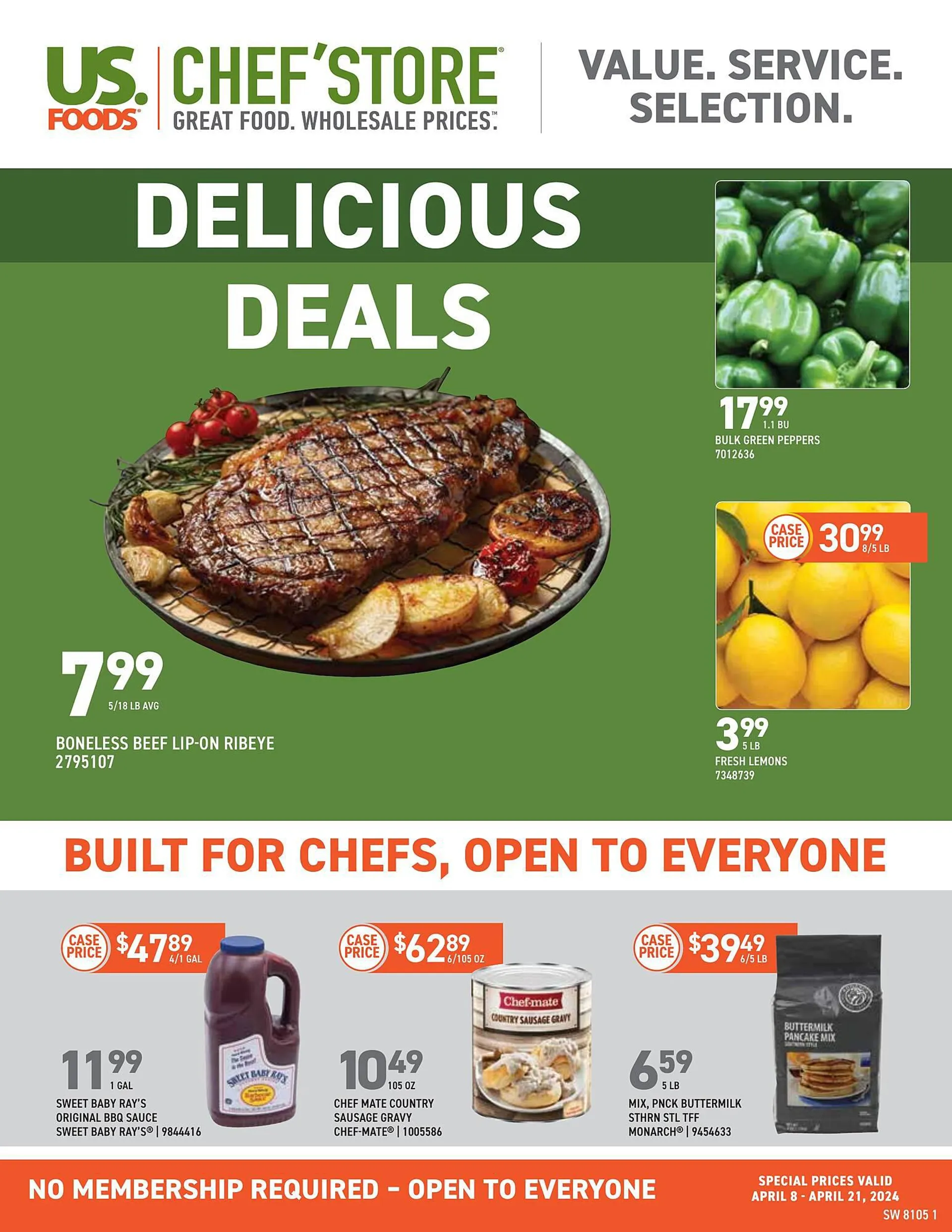 Weekly ad US Foods Chef's Store Weekly Ad from April 8 to April 21 2024 - Page 