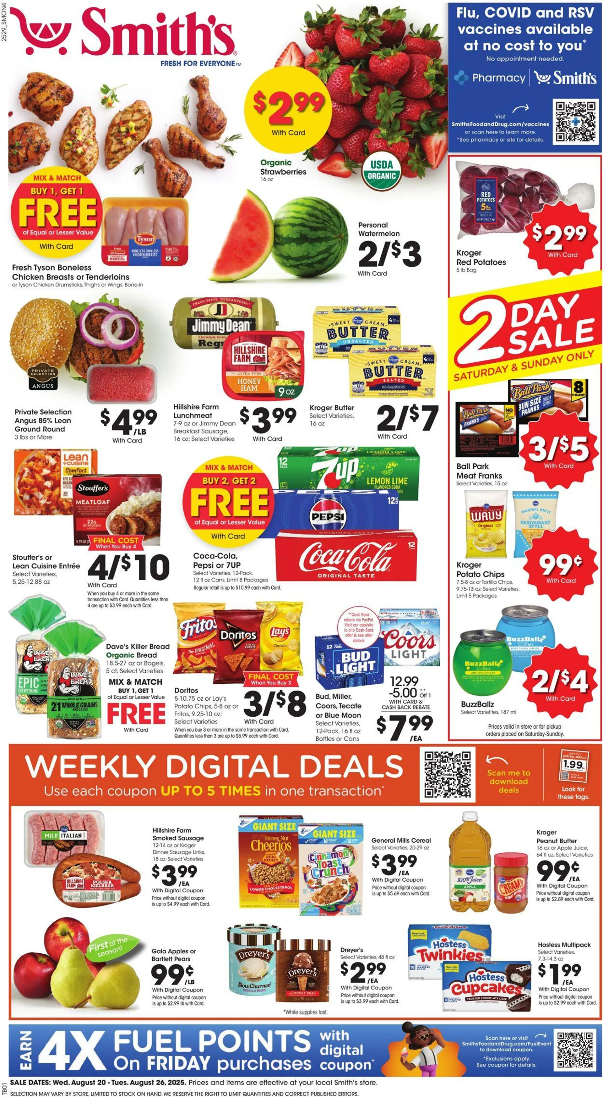 Weekly ad Smith's Current weekly ad from August 20 to August 26 2025 - Page 1