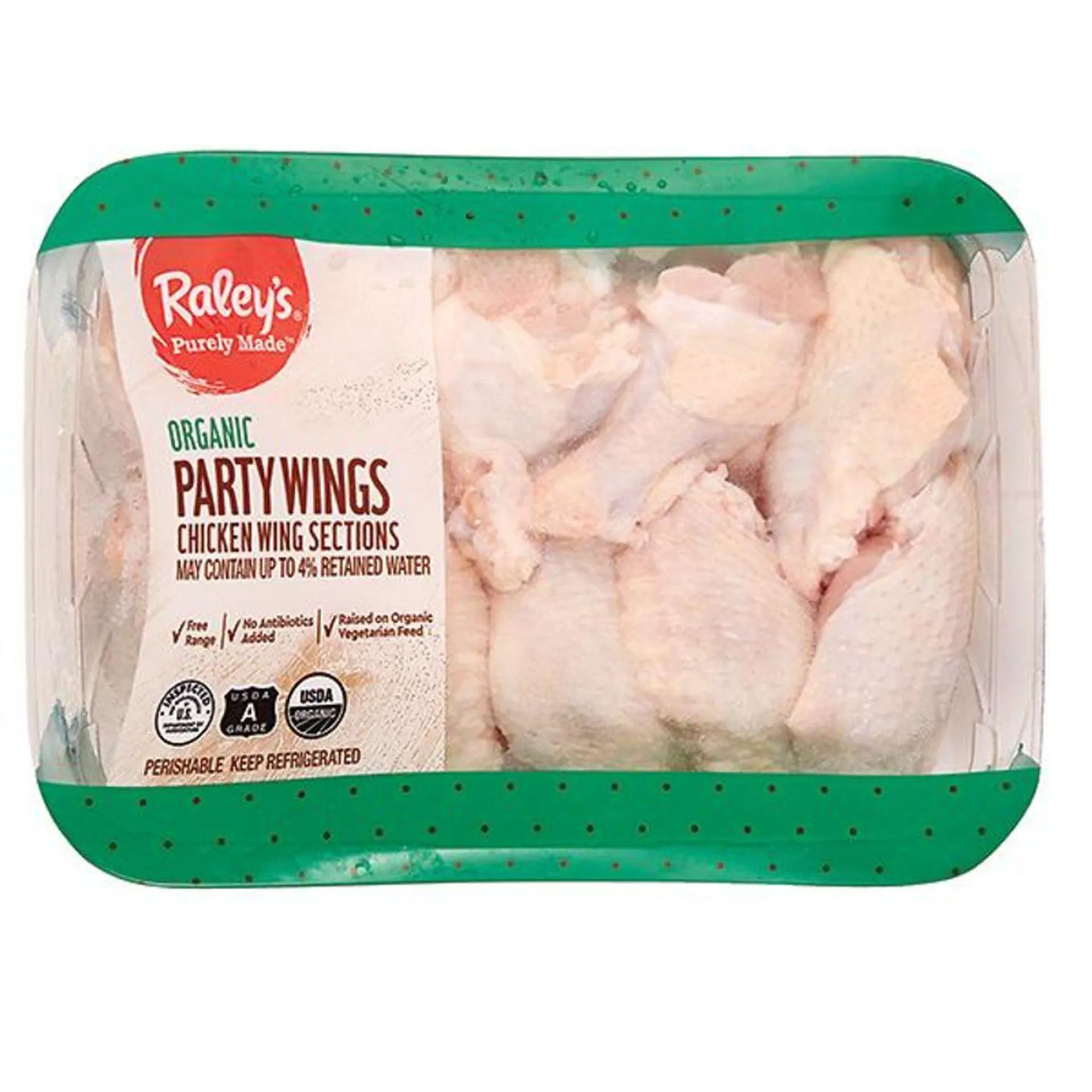 Raley's Purely Made Organic Chicken Party Wings