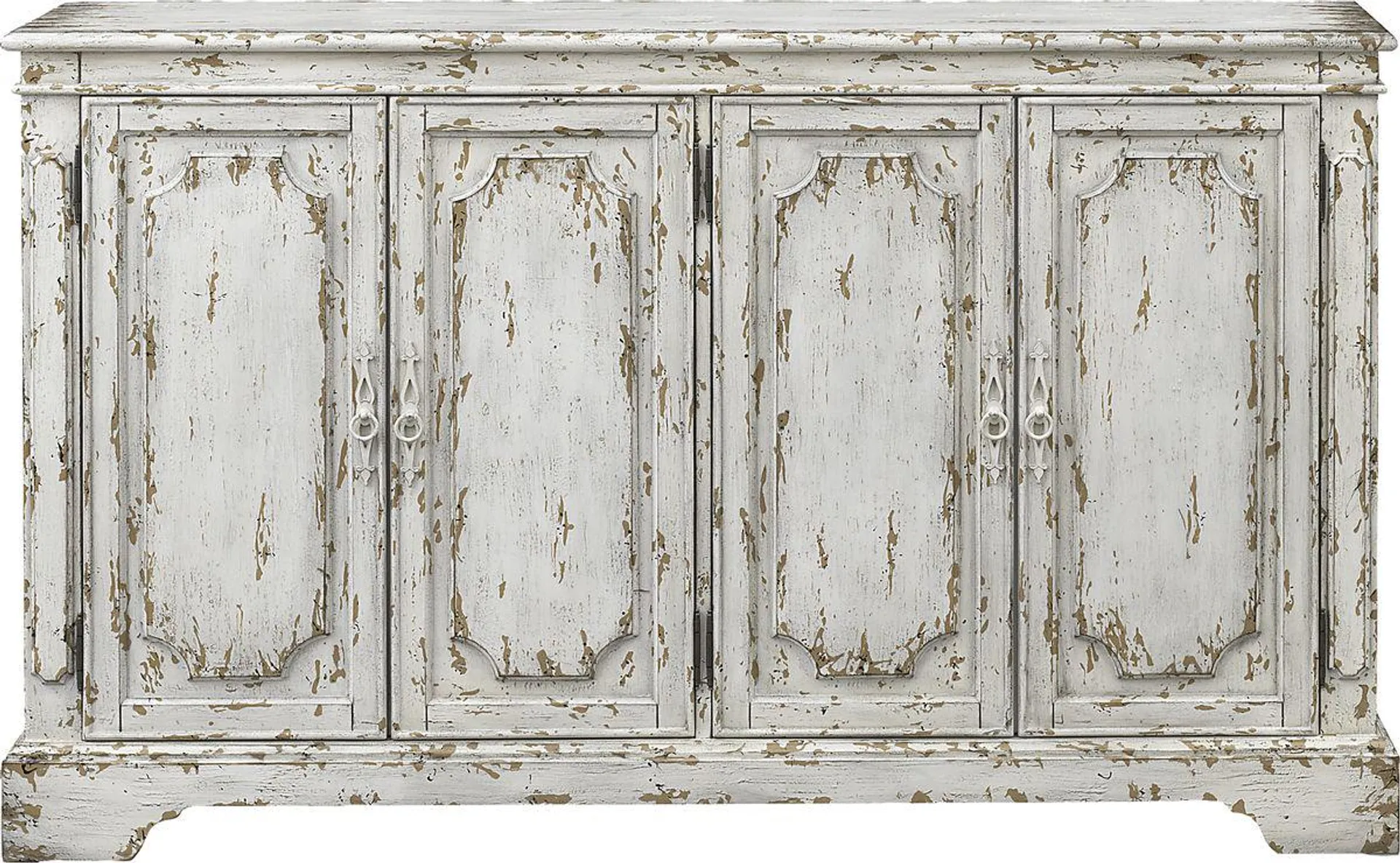 Wester Road Cream Colors,Light Wood,White Credenza