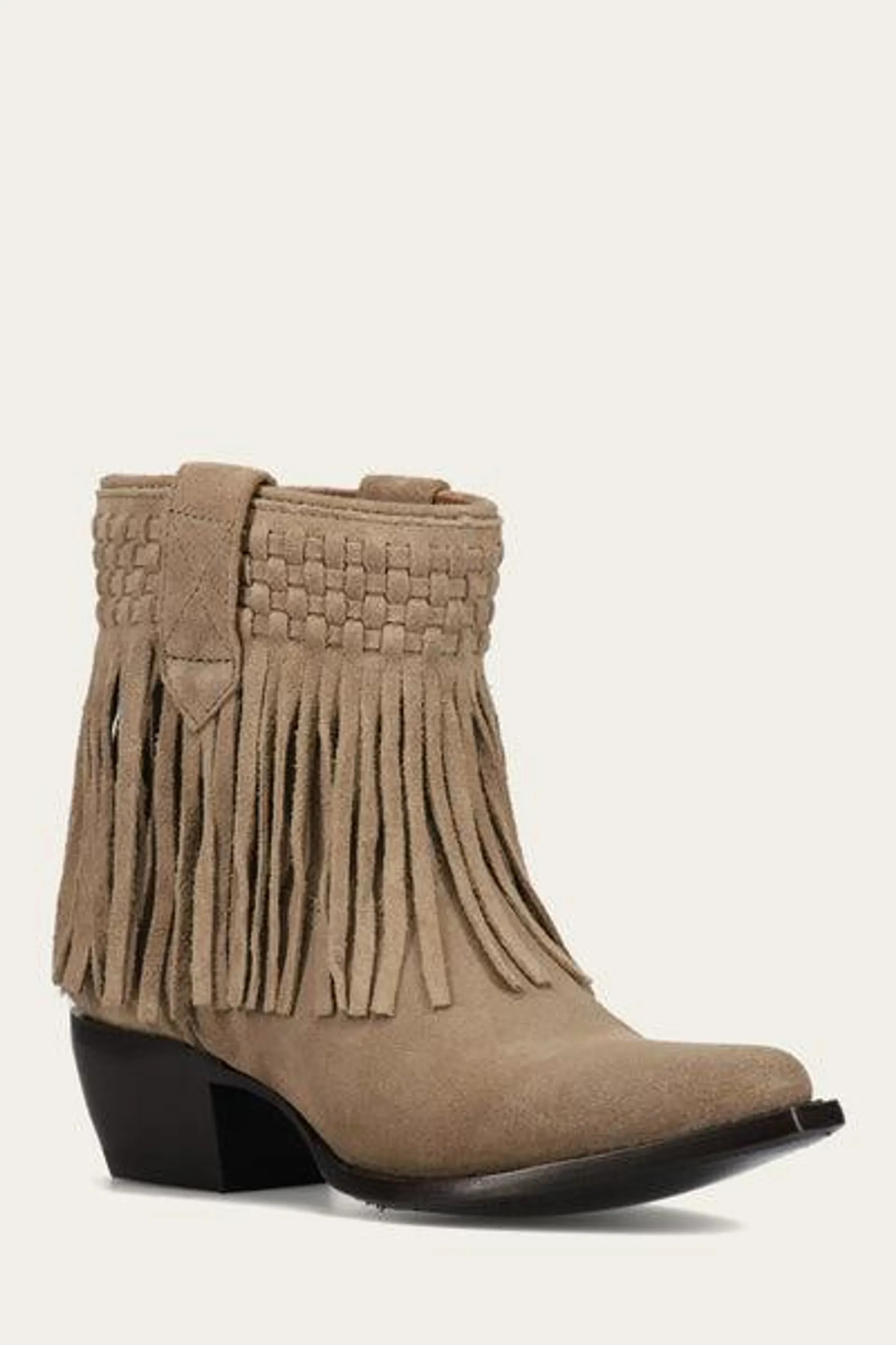 Sacha Short Fringe Bootie