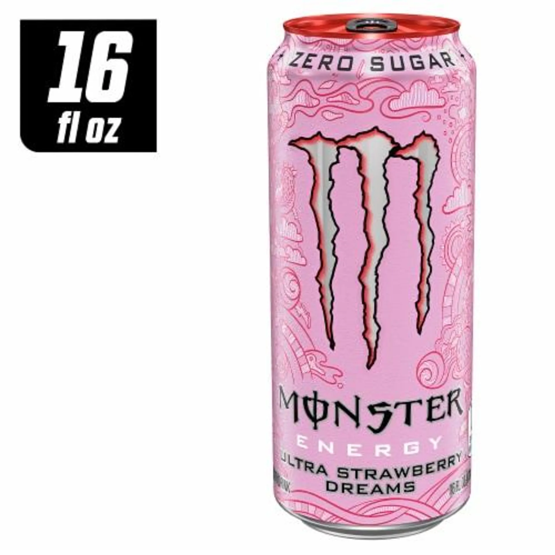 Monster® Zero Sugar Ultra Strawberry Dreams Energy Drink Can