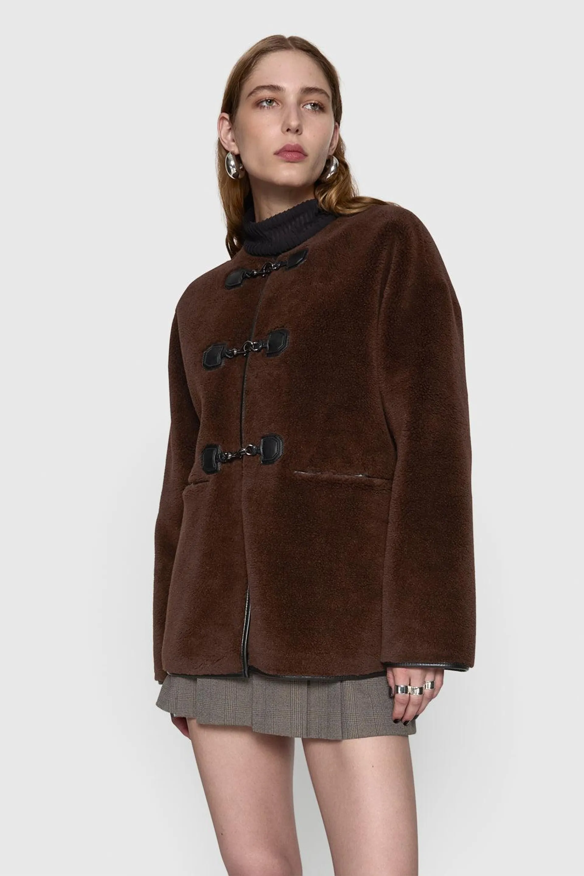 Shearling Toggle Jacket