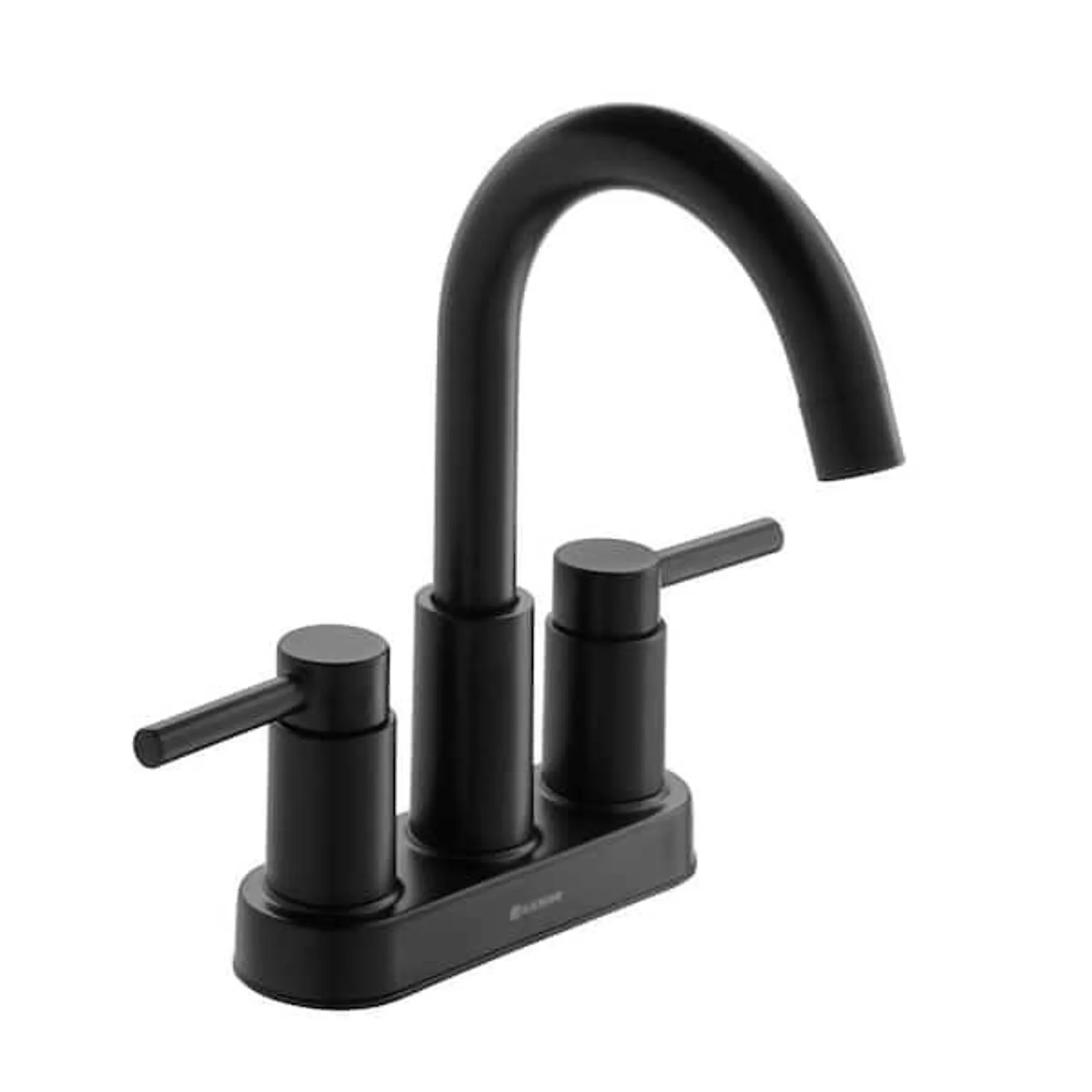 Dorind 4 in. Centerset 2-Handle High-Arc Bathroom Faucet in Matte Black