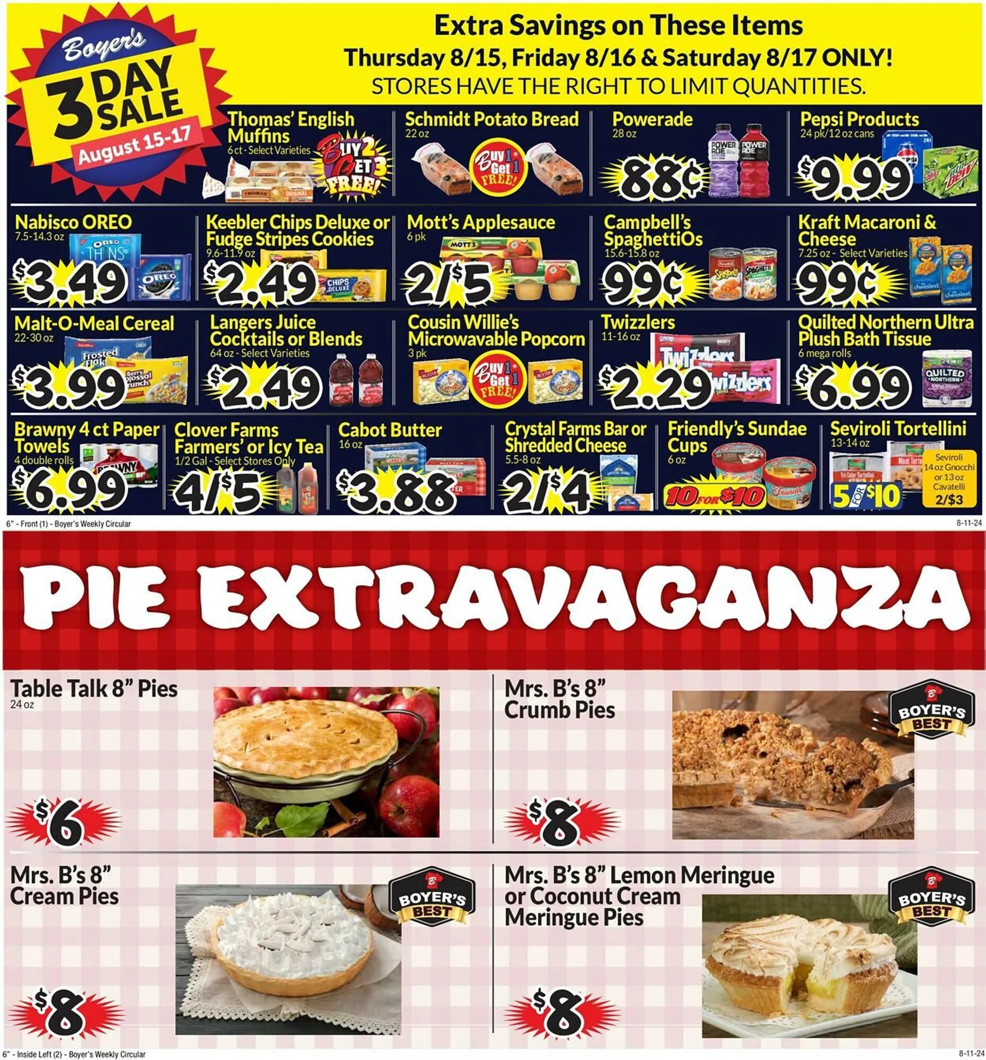 Boyers Food Markets Weekly Ad - 1