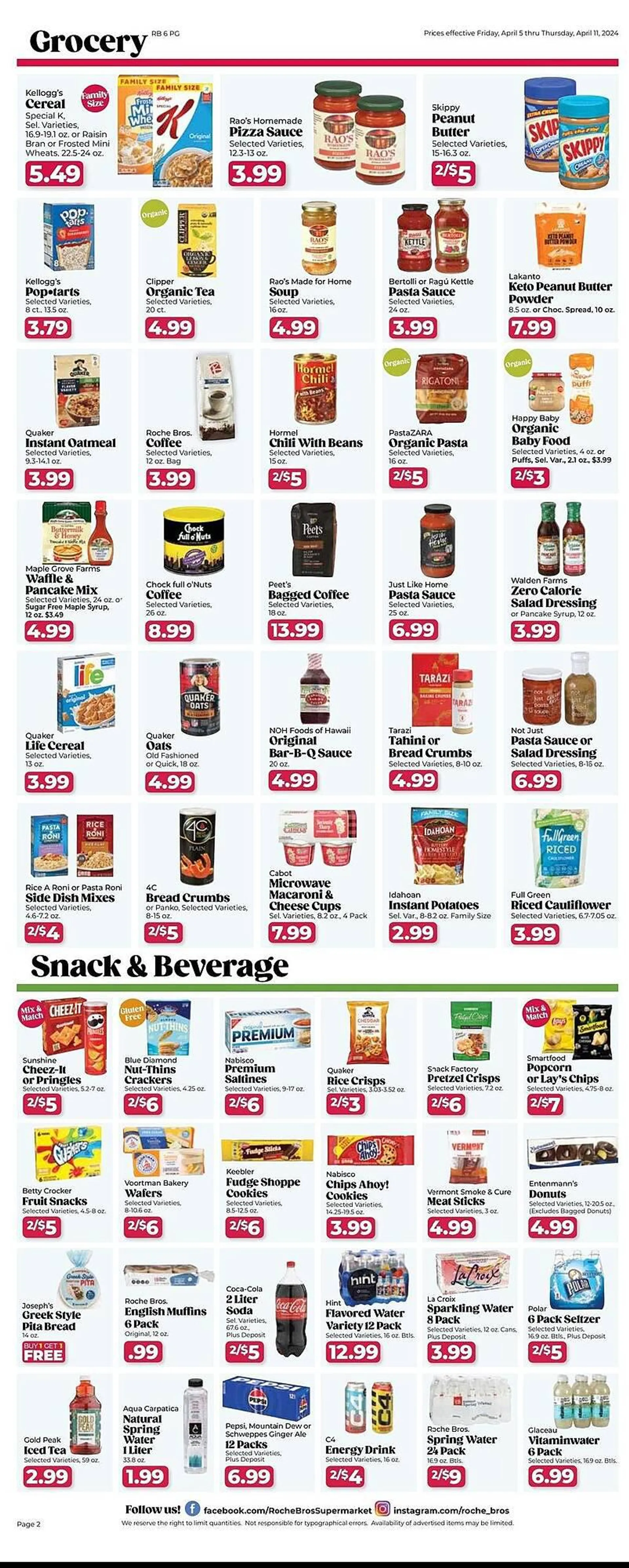 Weekly ad Roche Bros Weekly Ad from April 5 to April 11 2024 - Page 2