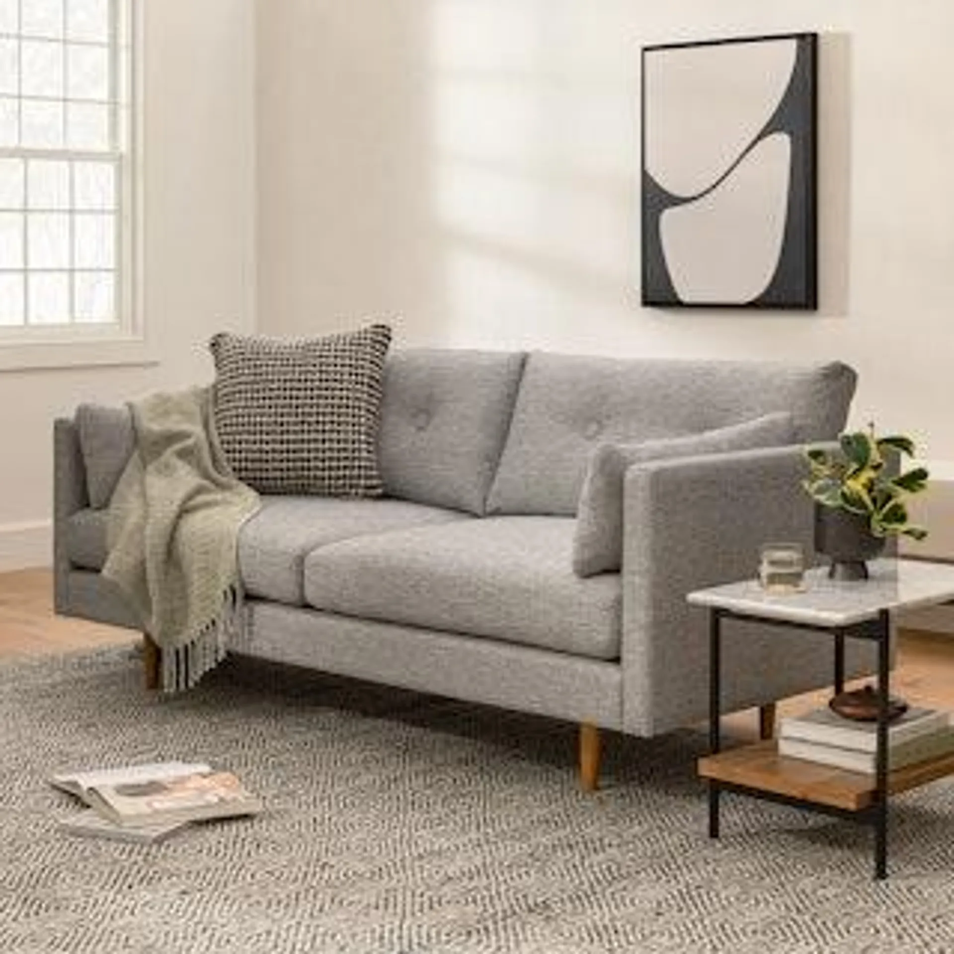 Anton Winter Gray 74" Sofa