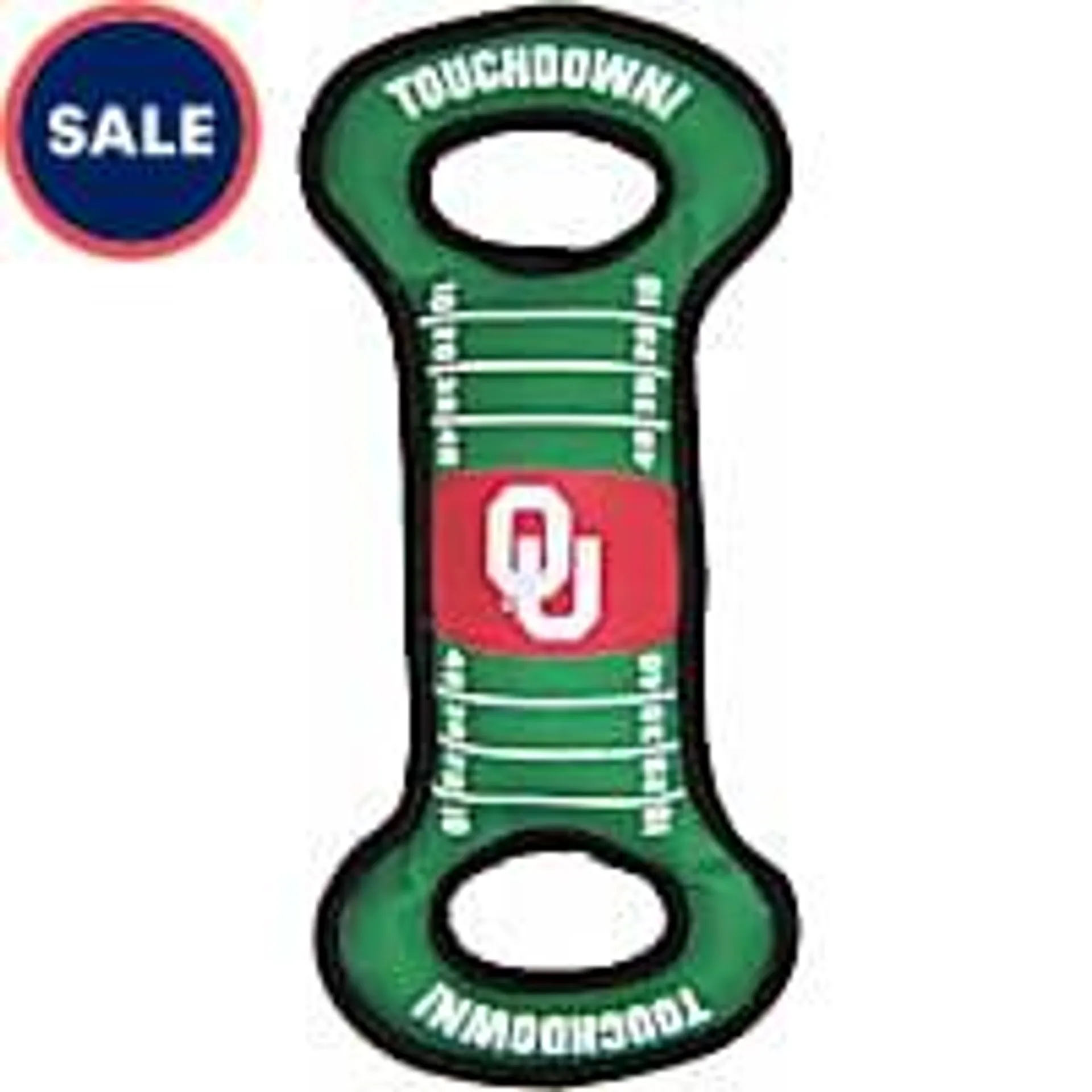 Oklahoma Sooners Field Tug Dog Toy