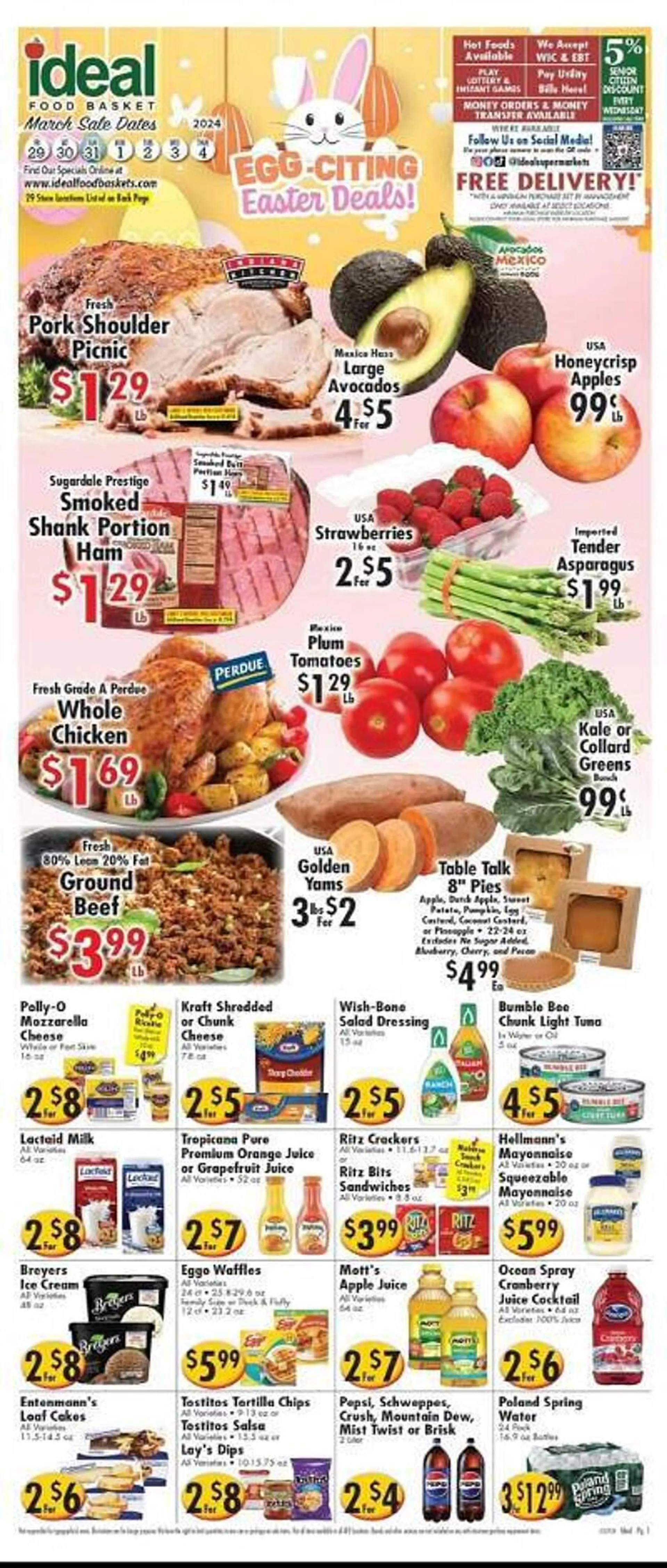 Weekly ad Ideal Food Basket Weekly Ad from March 29 to April 4 2024 - Page 