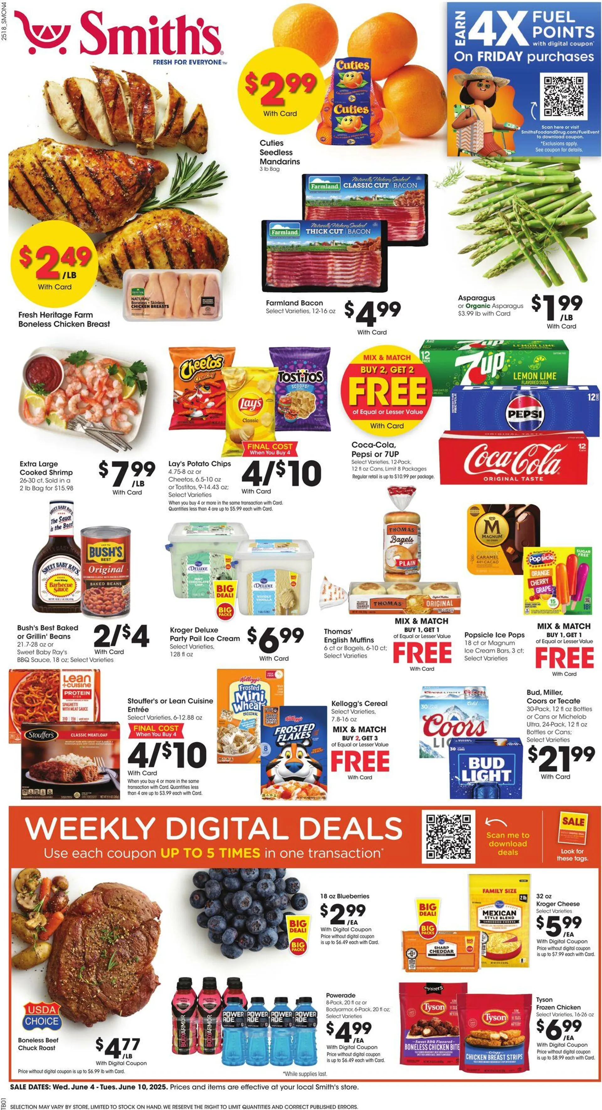 Weekly ad Smith's Current weekly ad from June 4 to June 10 2025 - Page 1