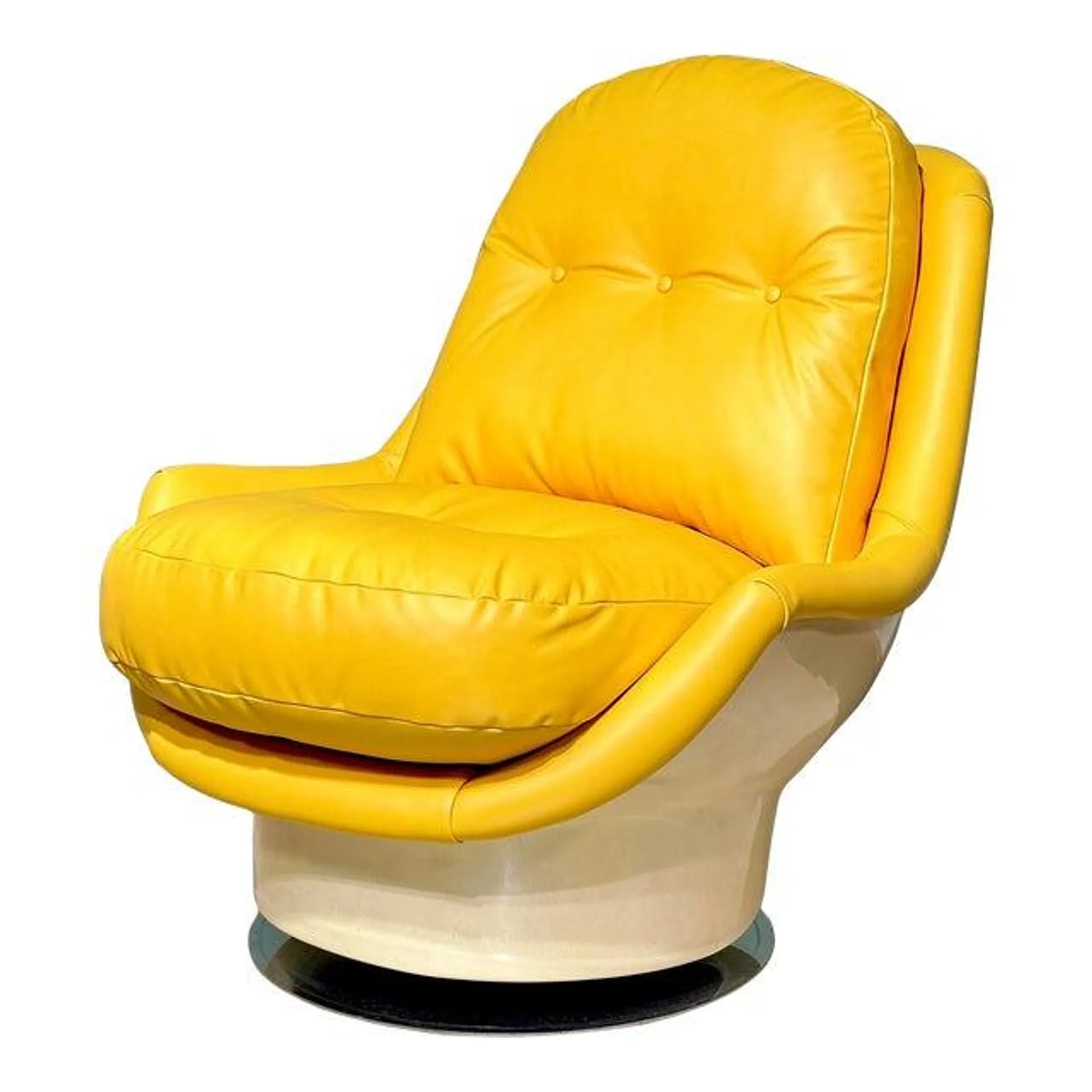 Restored Space Age Fiberglass Lounge Chair by Milo Baughman for Thayer Coggin