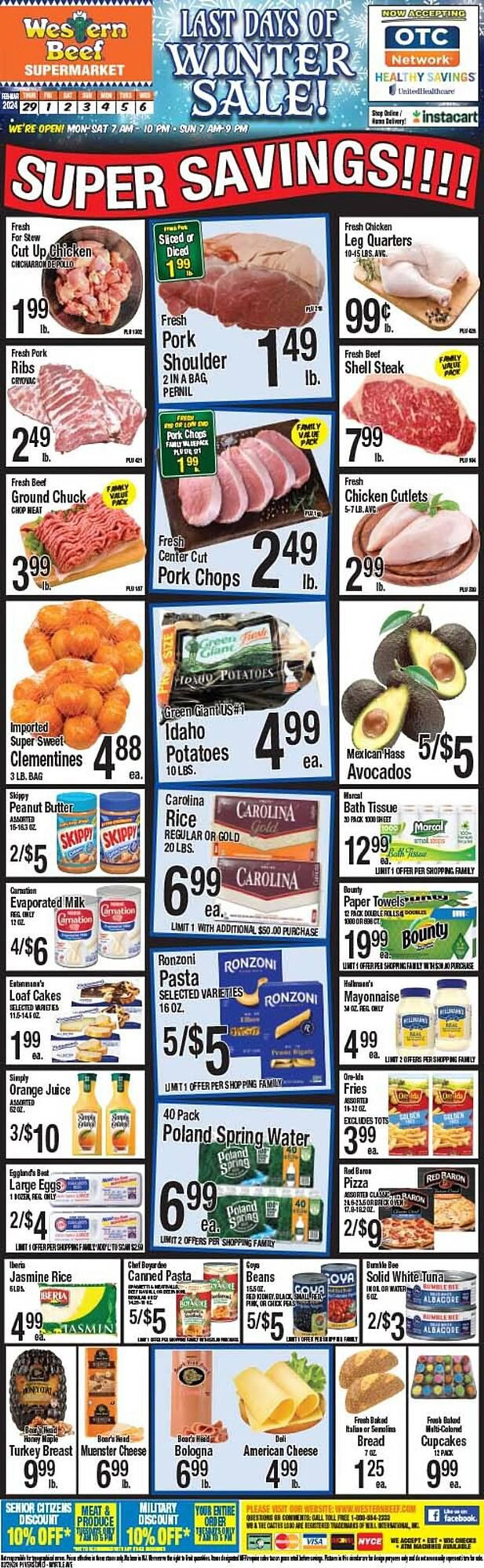 Weekly ad Western Beef Weekly Ad from February 29 to March 6 2024 - Page 