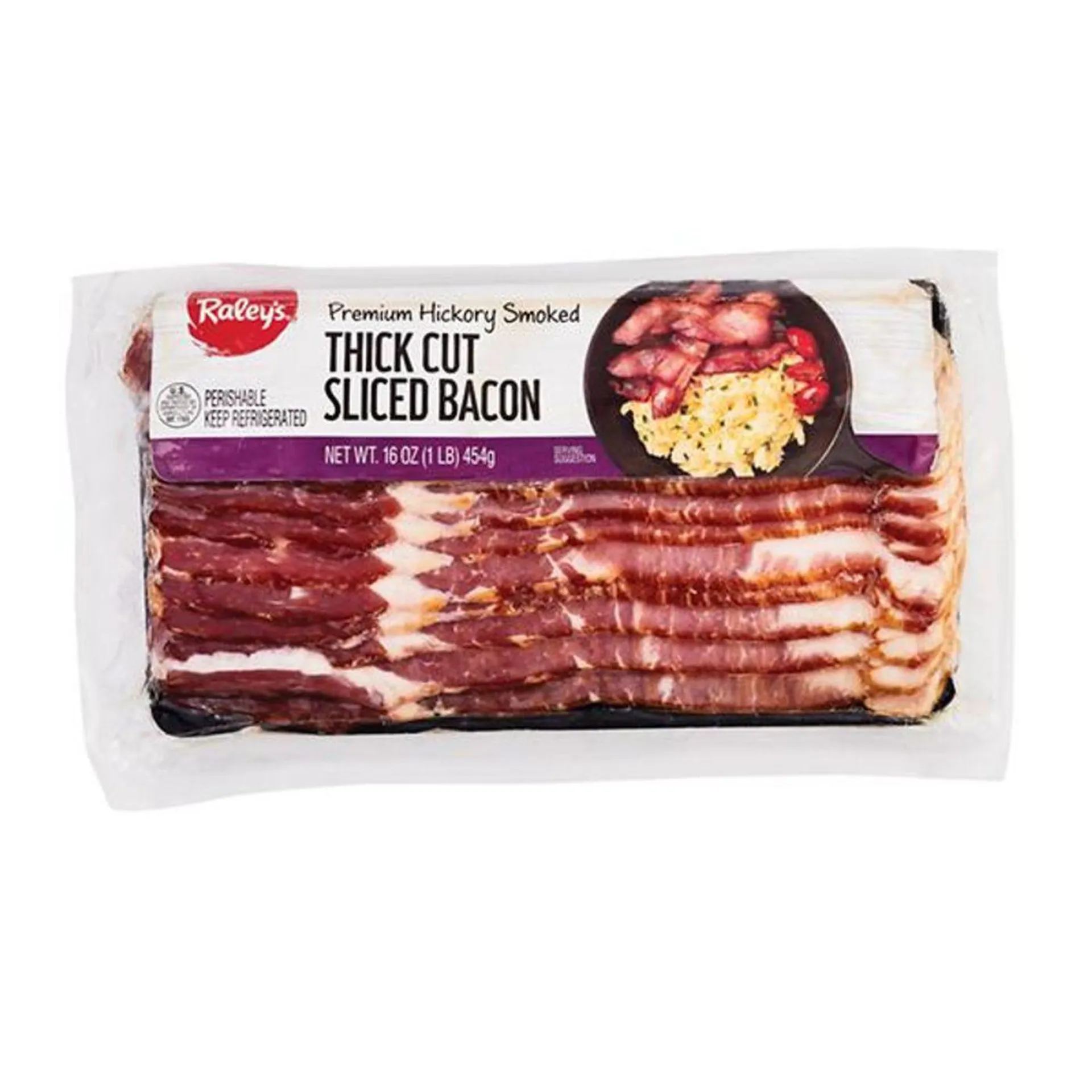 Raley's Premium Hickory Smoked Thick Cut Sliced Bacon