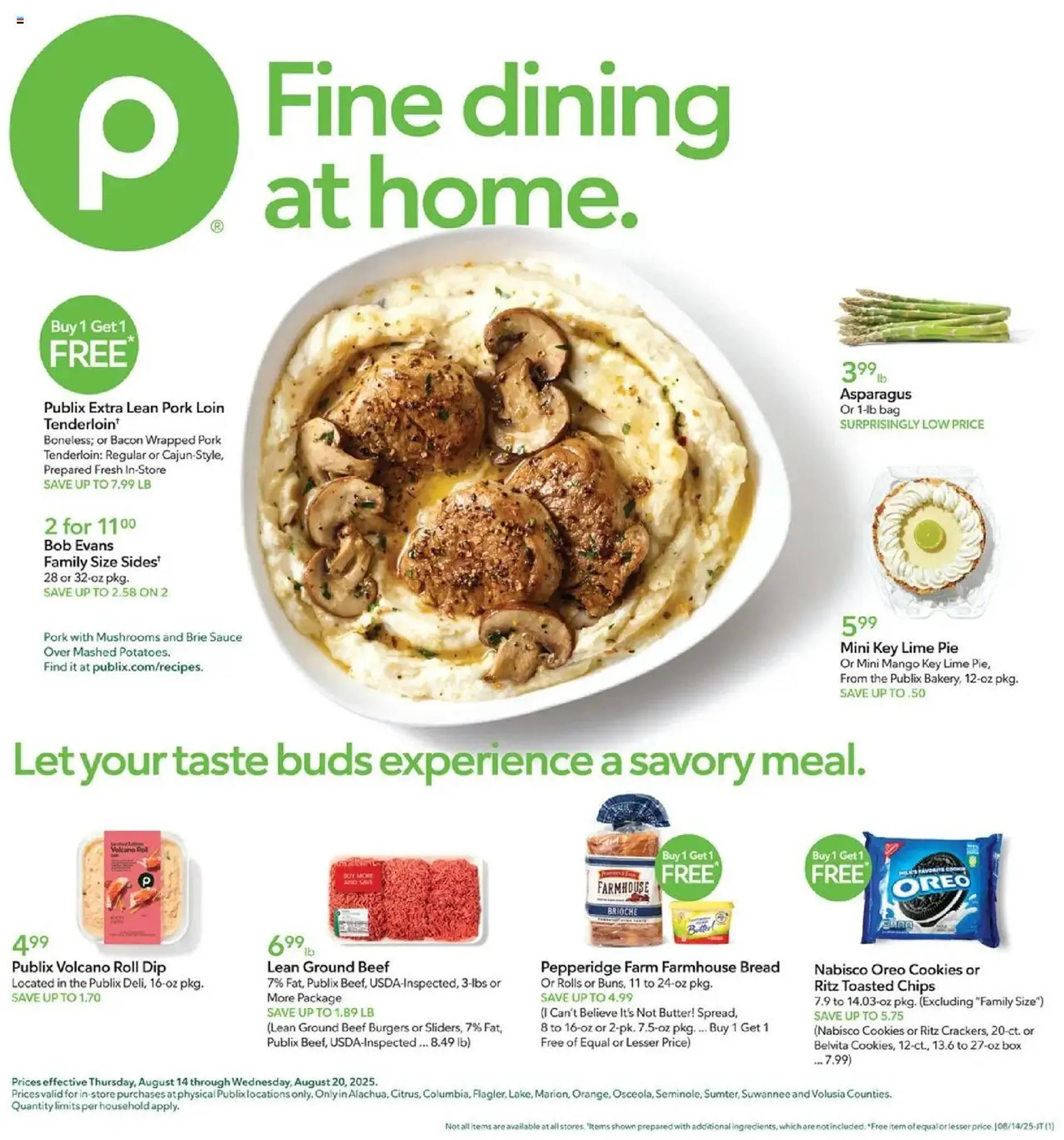 Weekly ad Publix Weekly Ad from August 14 to August 20 2025 - Page 1