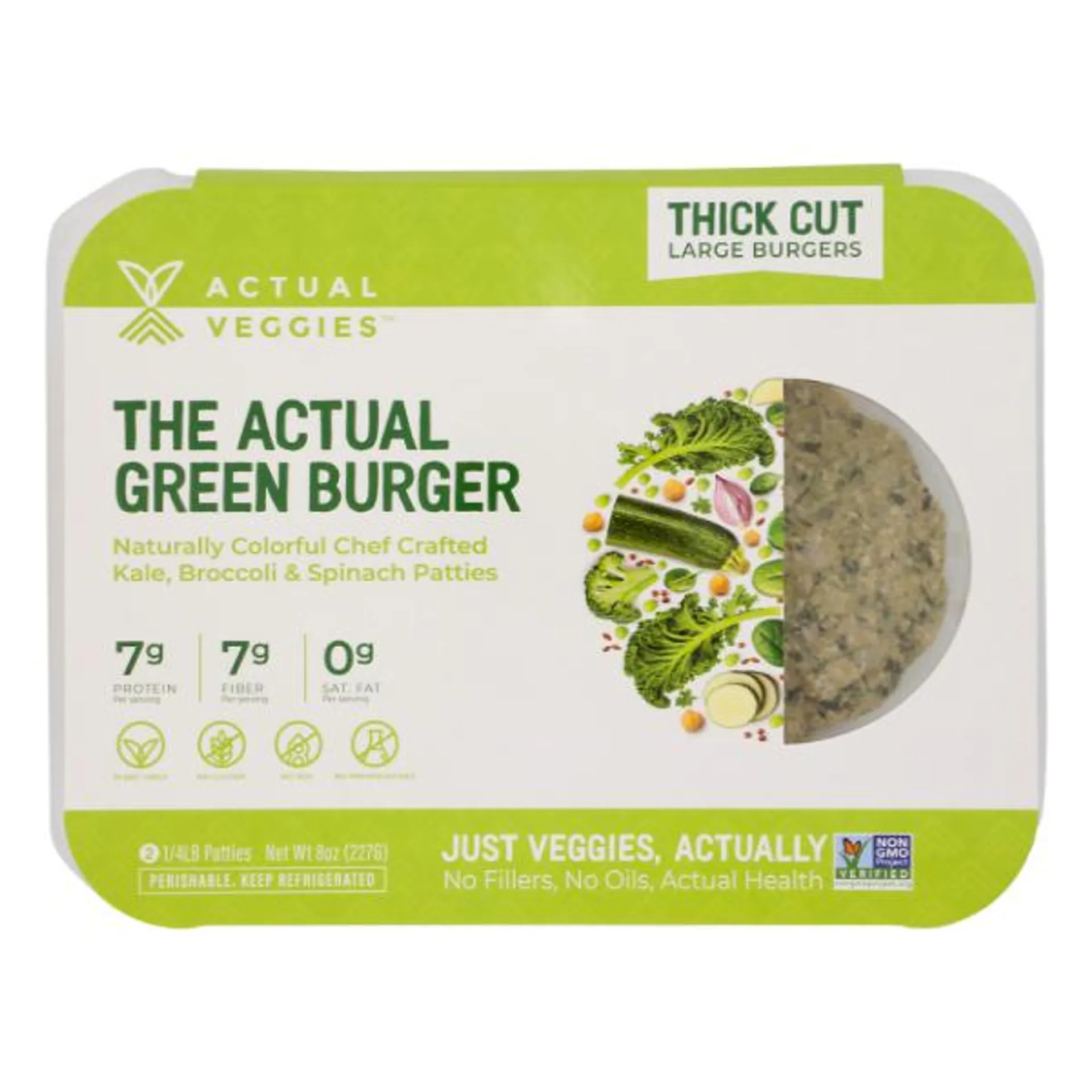 Actual Veggies Green Burger - 8 Ounce