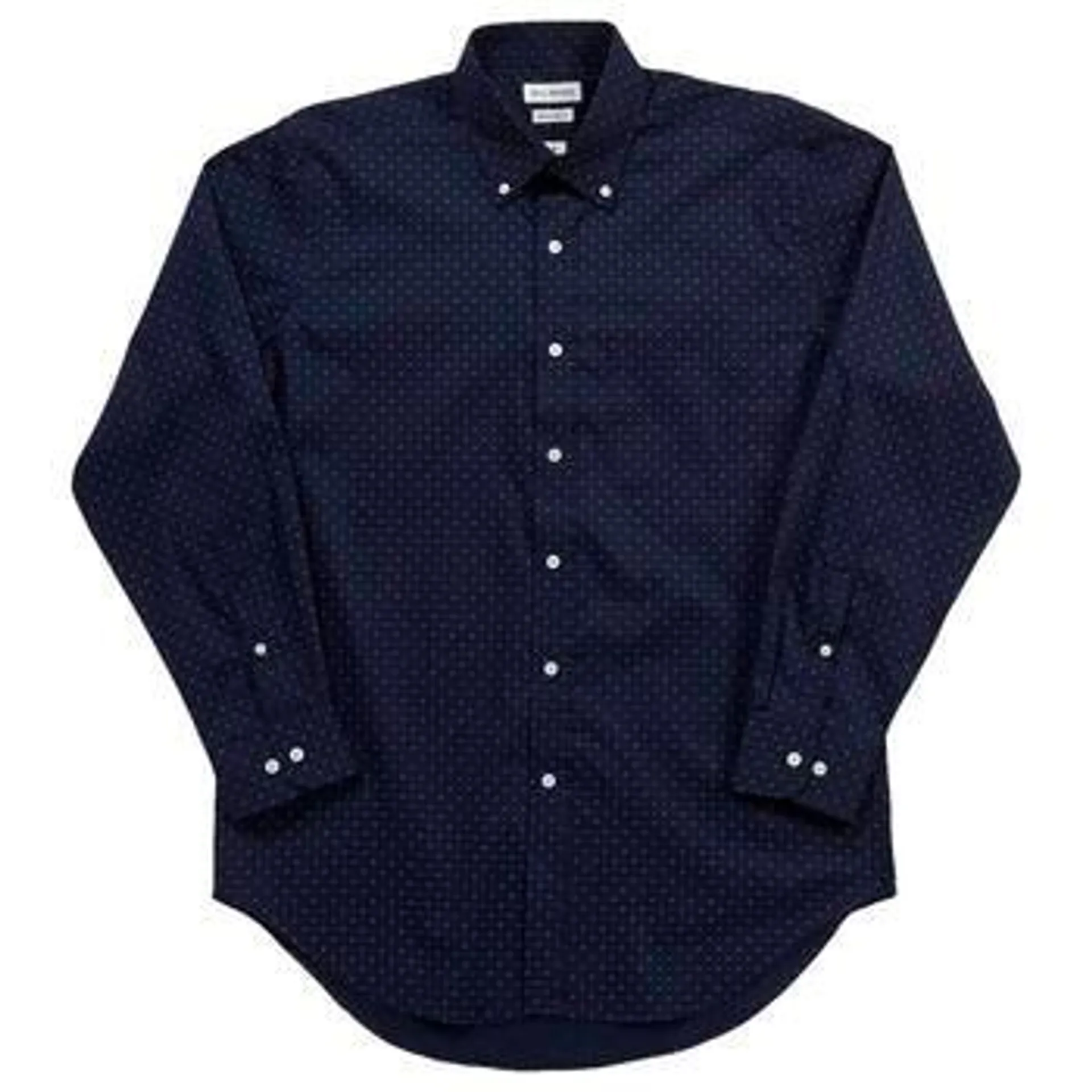 Bill Blass Regular Fit Dress Shirt - Navy/White Diamond