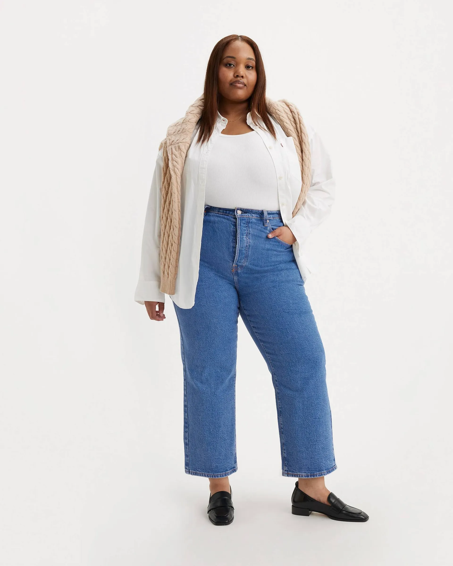 Ribcage Straight Ankle Women's Jeans (plus Size)