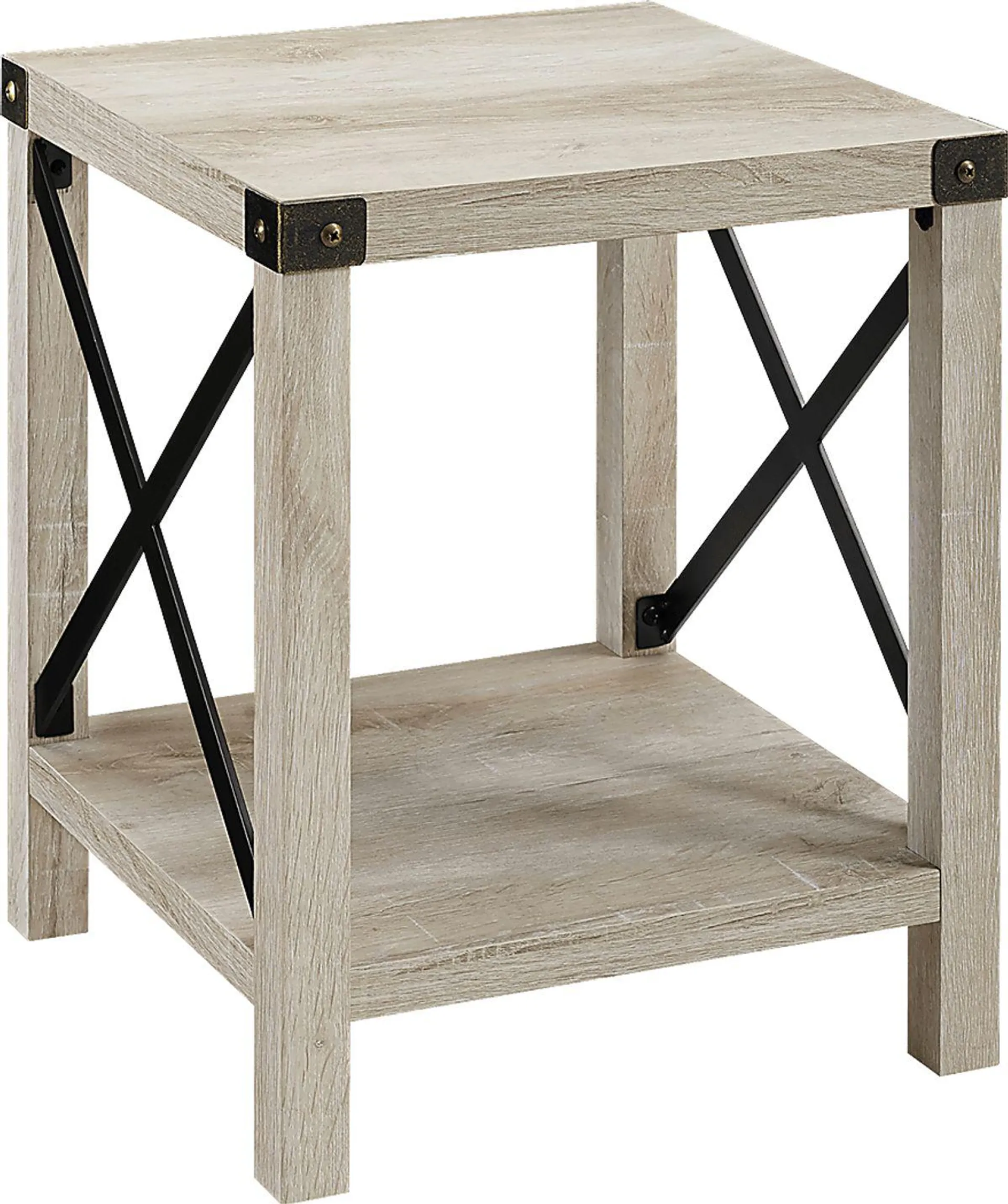 Shamblin White End Table