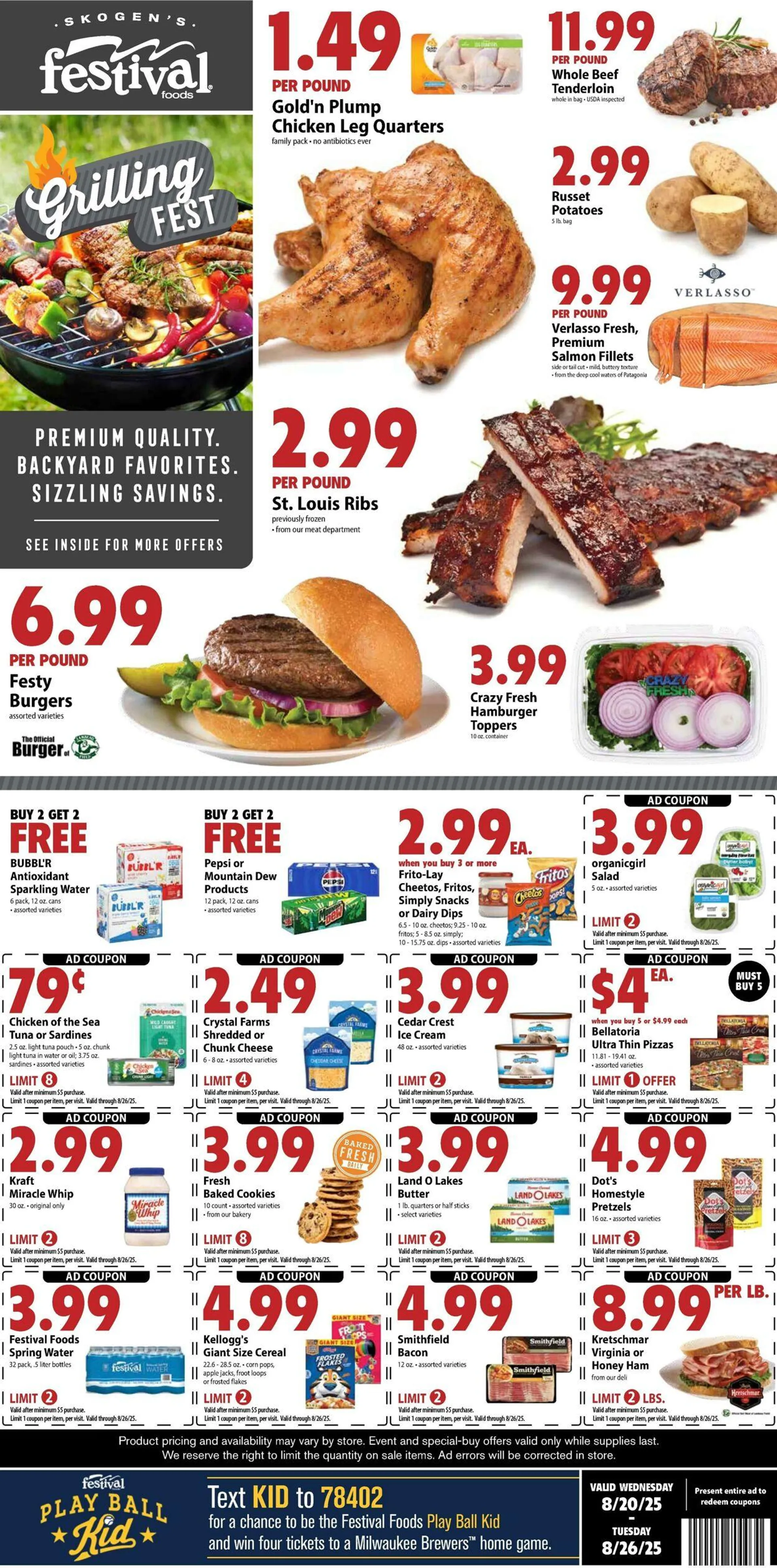 Weekly ad Festival Foods from August 20 to August 26 2025 - Page 1