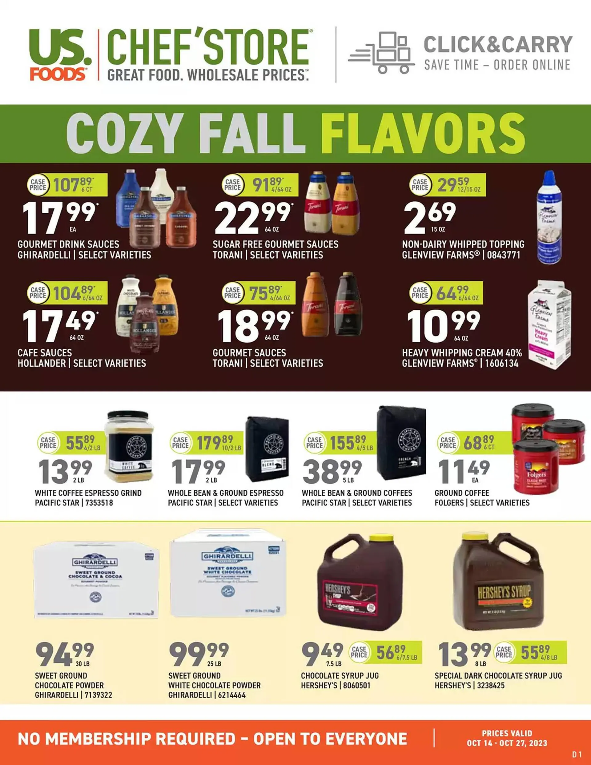 US Foods Chefs Store Weekly Ad - 1