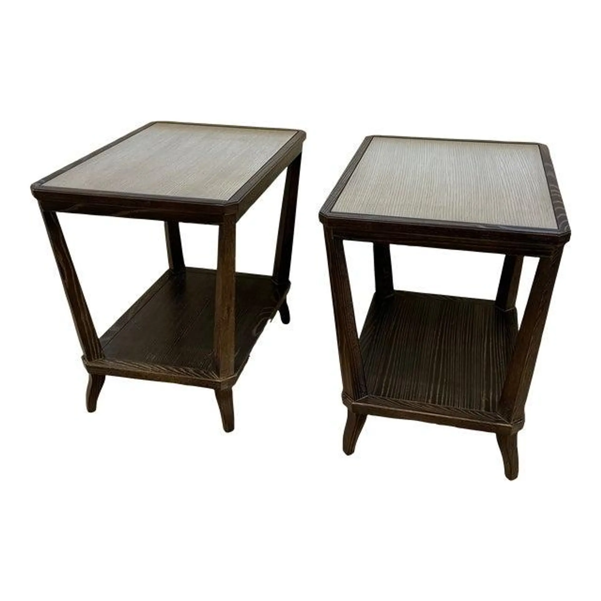 Pair of Rye Rectangular Side Tables by Hickory Chair