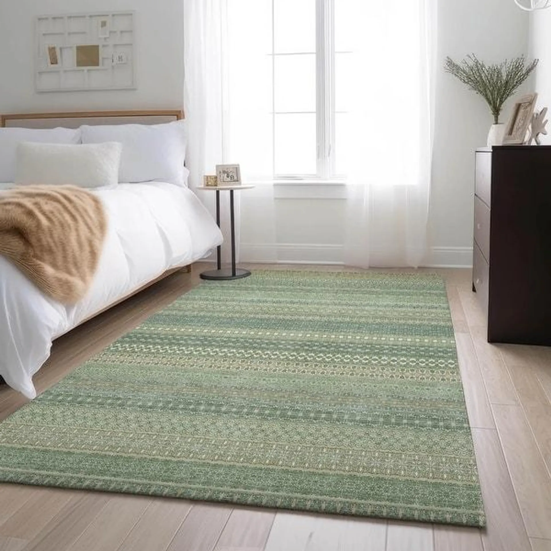 Premium Washable Super Soft Boho Stripes Mayfield Rug