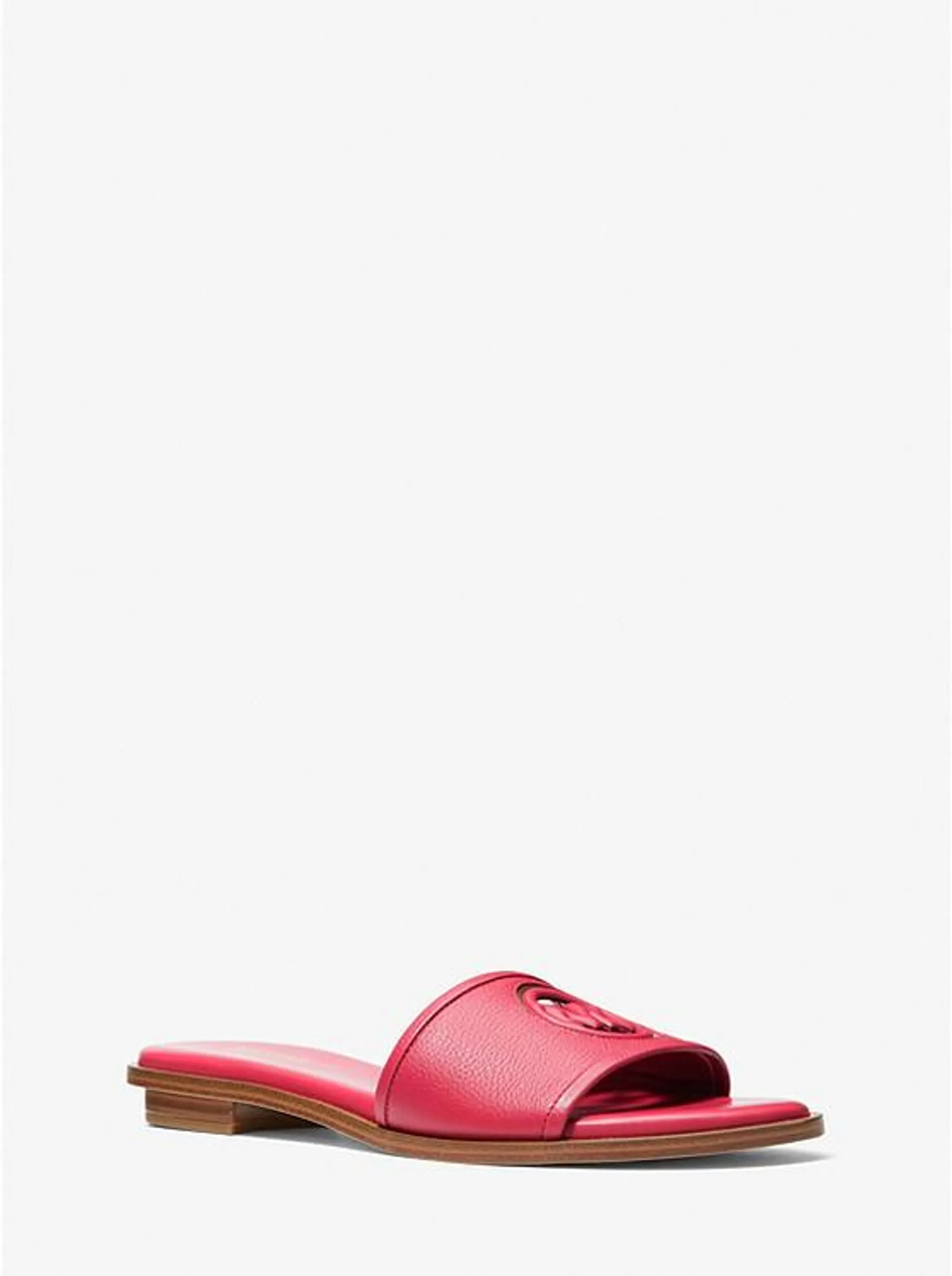 Deanna Cutout Leather Slide Sandal