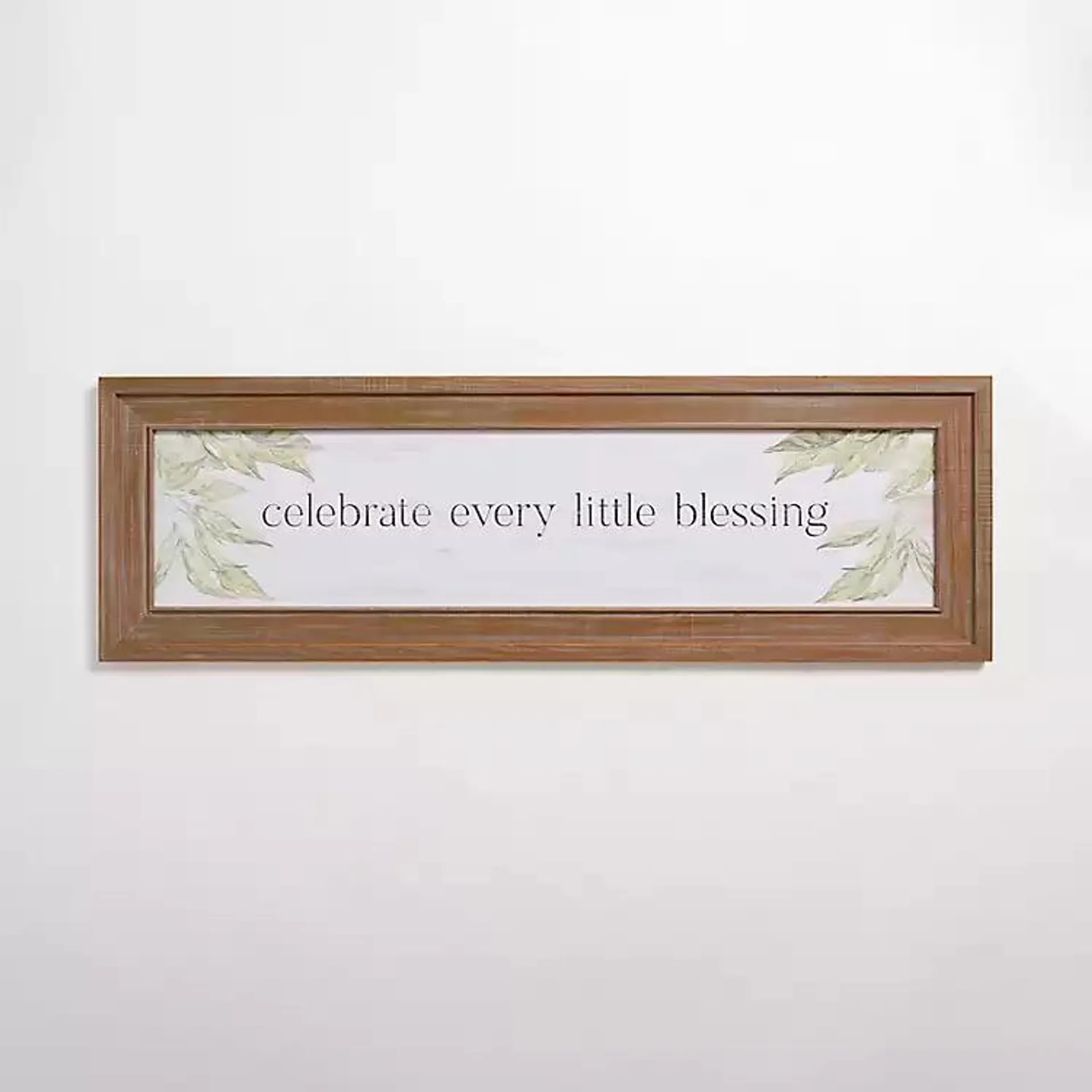 Celebrate Every Little Blessing Wall Plaque