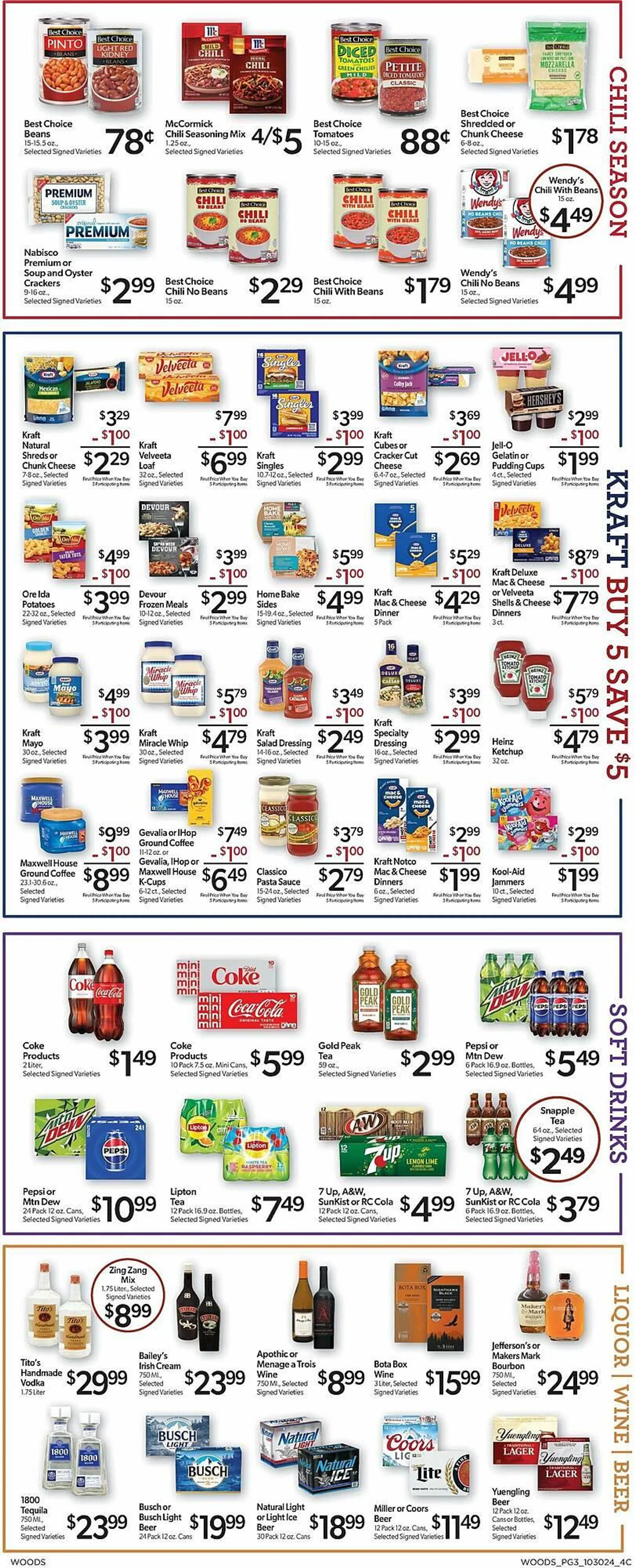 Weekly ad Woods Supermarket Weekly Ad from October 30 to November 5 2024 - Page 3