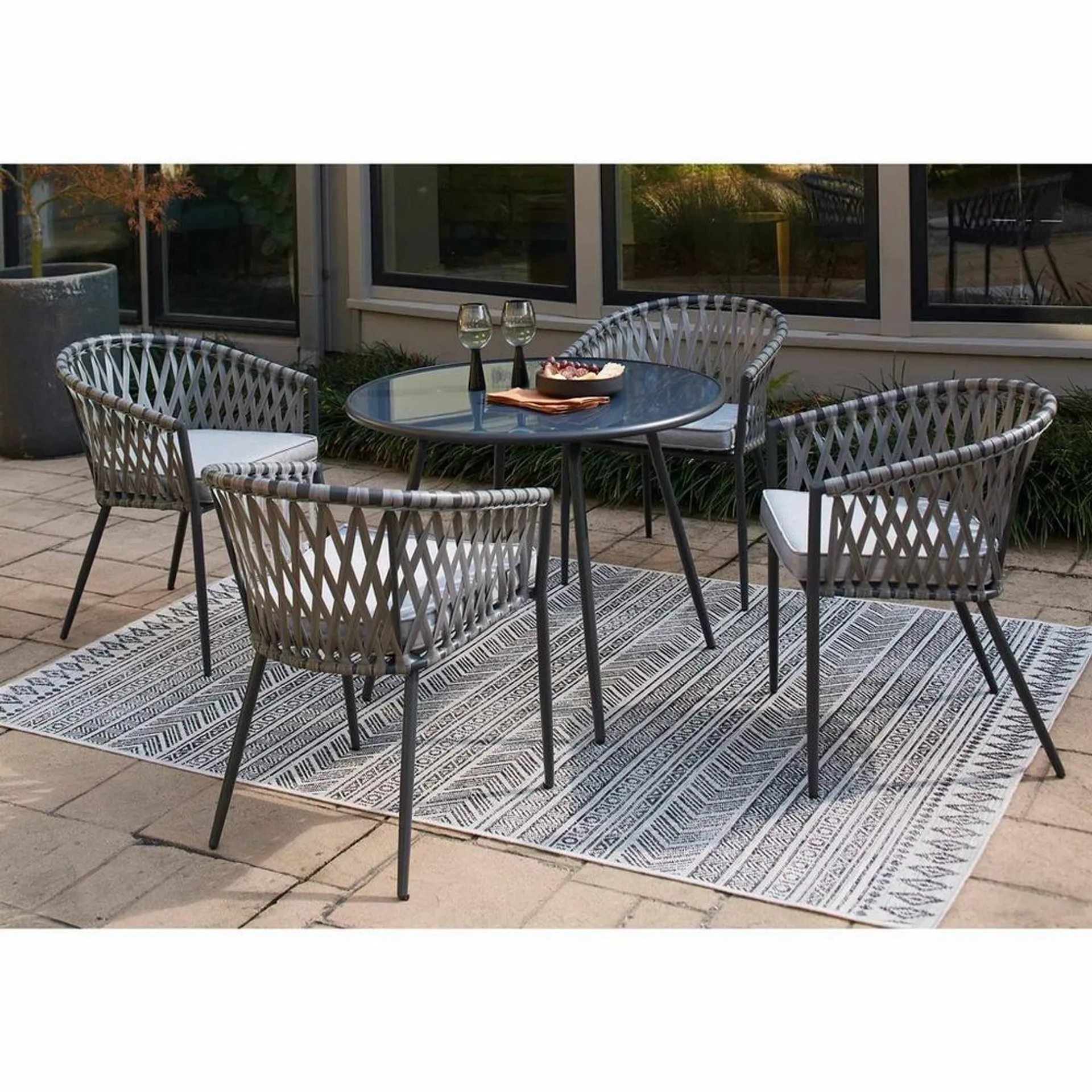 Palm Bliss 5 - Piece Patio Counter Top Dining Set