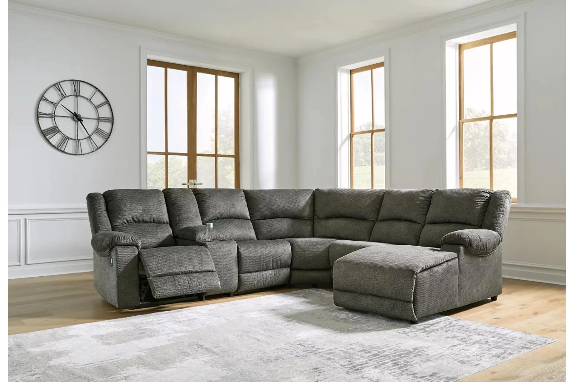 Benlocke 6-Piece Manual Reclining Modular Sectional with Chaise