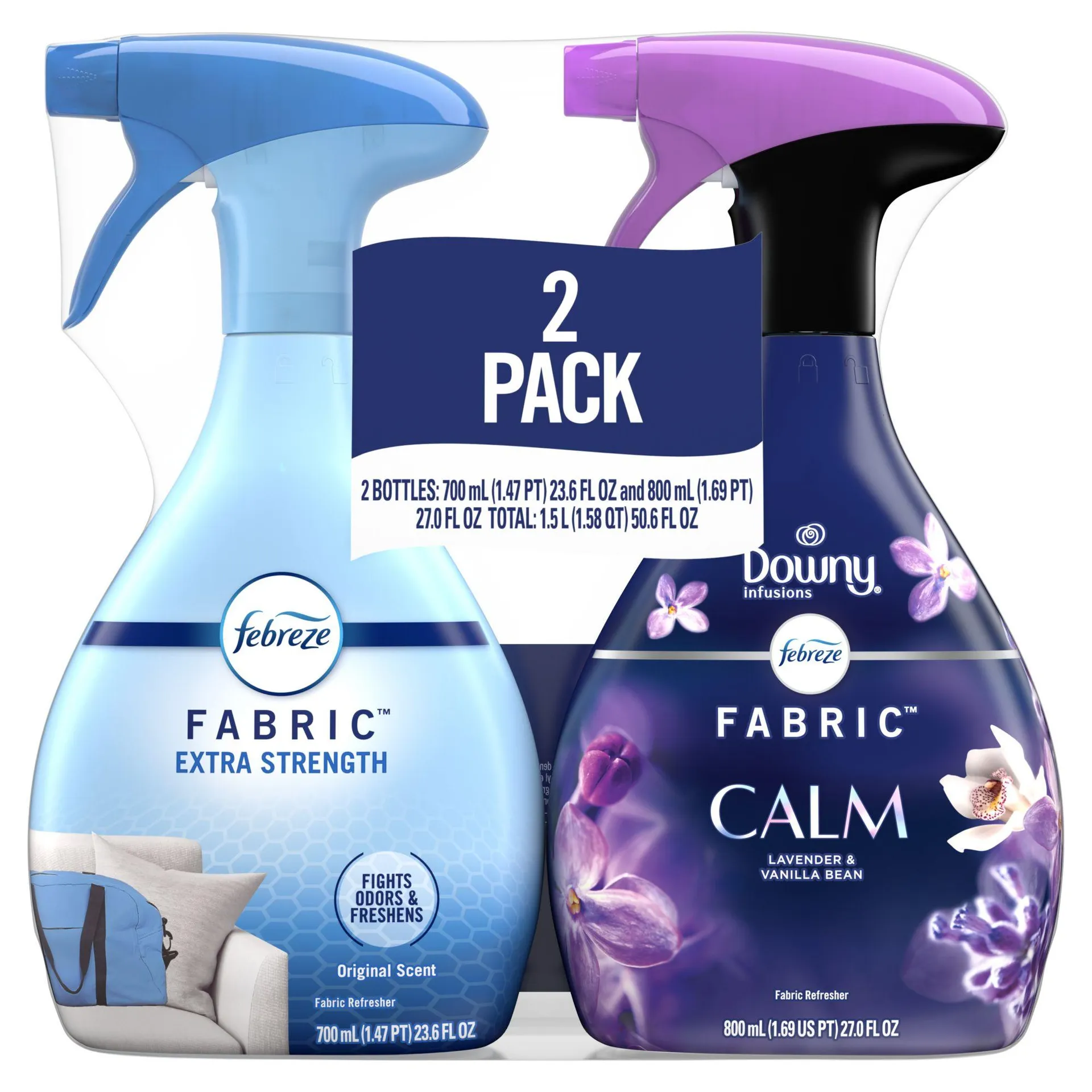 Febreze Fabric Extra Strength Spray with Downy Calm, 2 pk.