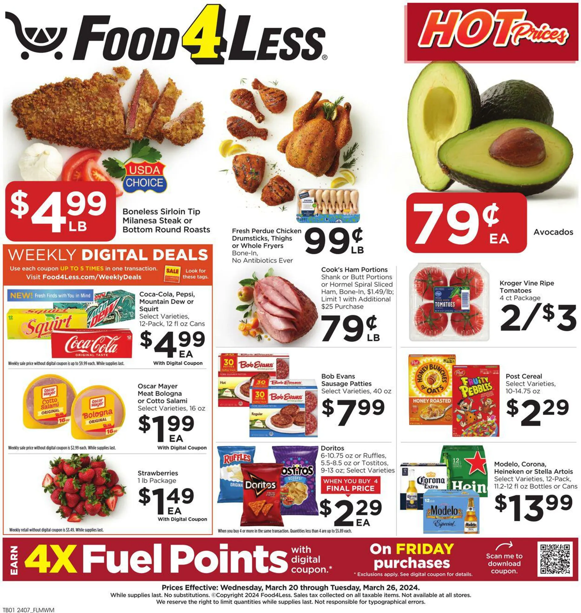 Weekly ad Food 4 Less Current weekly ad from March 20 to March 26 2024 - Page 