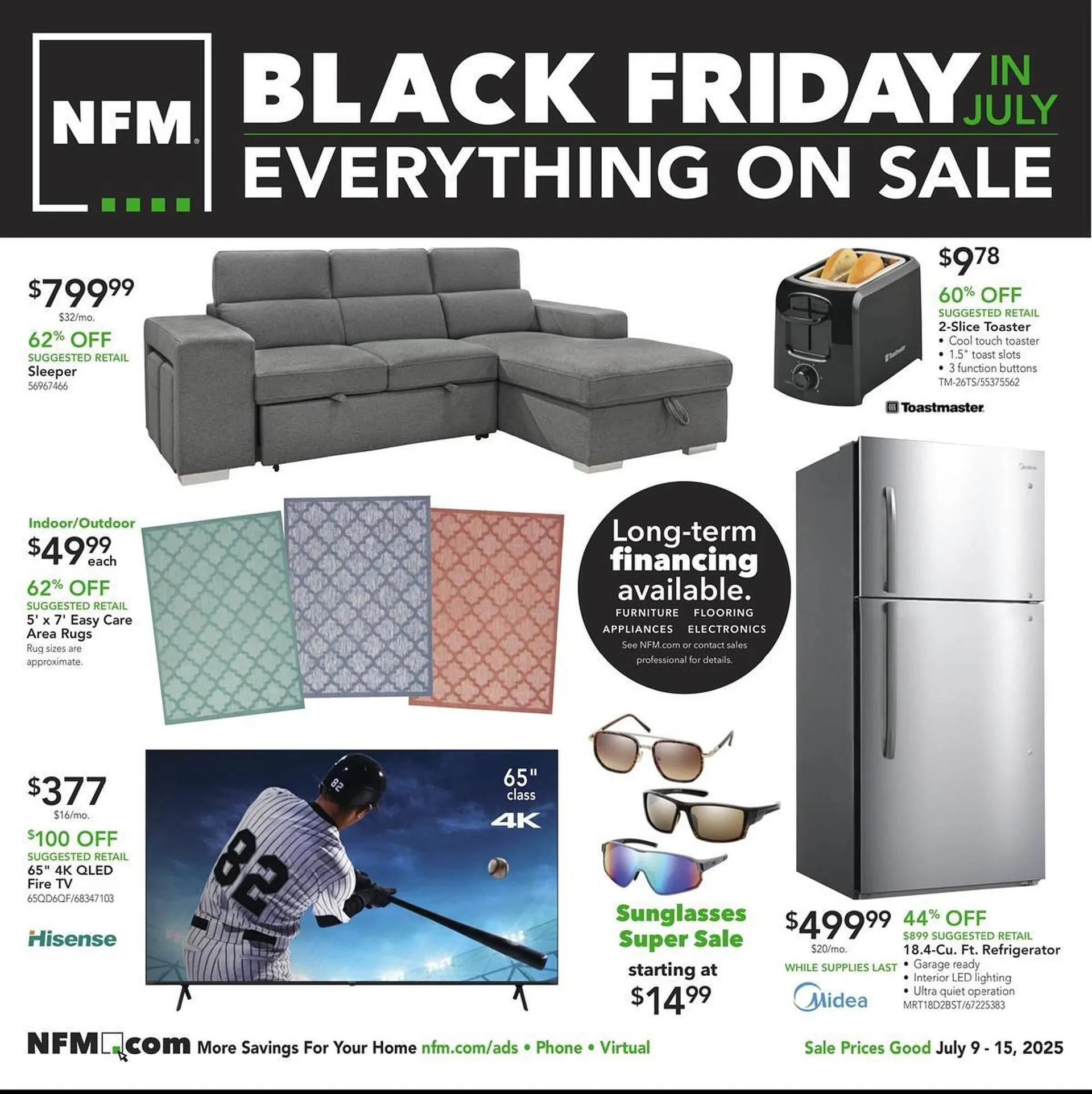 Weekly ad Nebraska Furniture Mart Weekly Ad from July 9 to July 15 2025 - Page 1